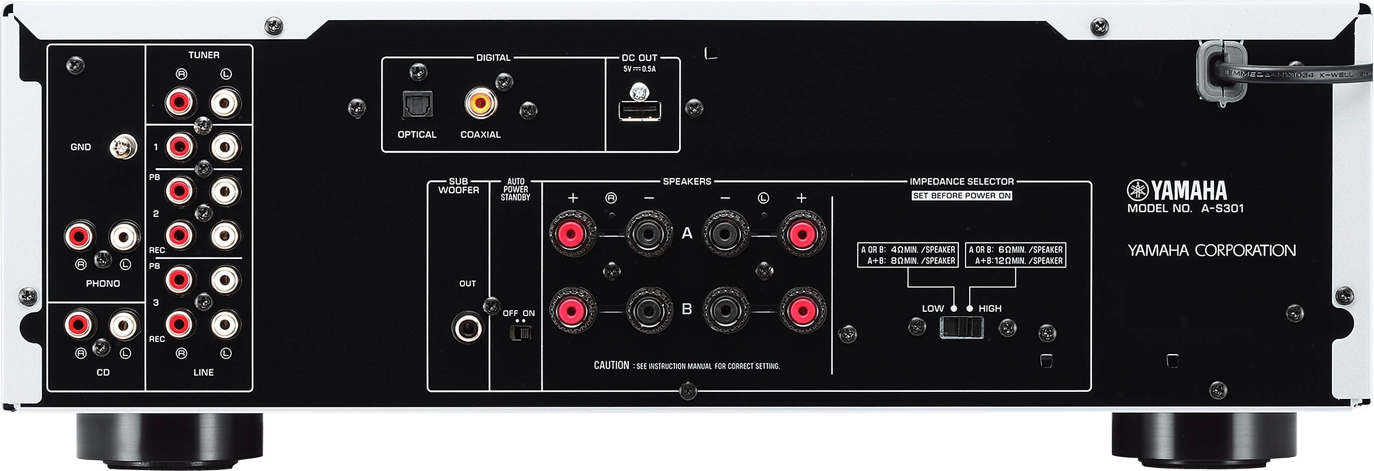 Yamaha Yamaha A-S301 Verstärker (Anzahl Kanäle: 2-Kanal, 120 W)