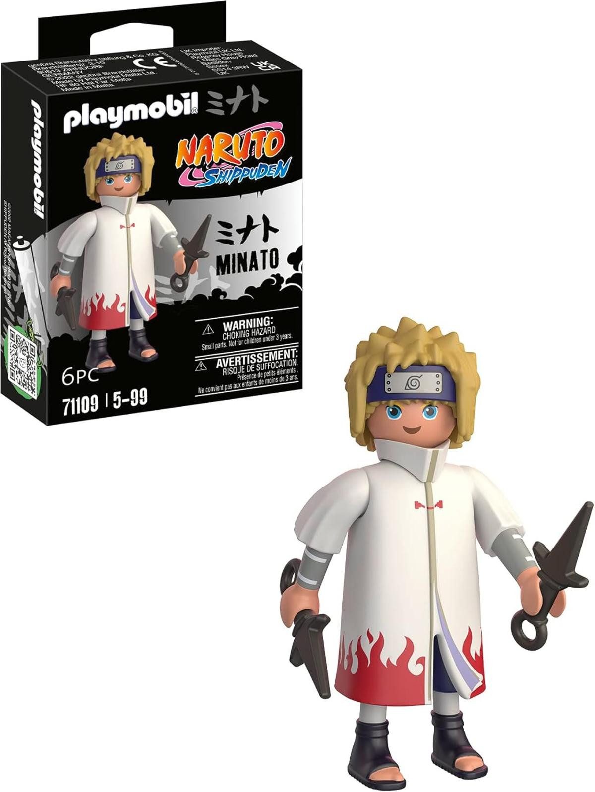 Playmobil® PLAYMOBIL Naruto 71109 Minato typischen weiß-roten Mantel Zwei K günstig online kaufen