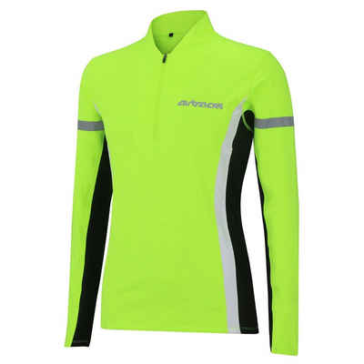 Airtracks Laufshirt Damen Thermo Laufshirt Langarm Sweatshirt Funktionsshirt mit Fleece optimal, für die kalte Jahreszeit Herbst -Winter » S M L XL XXL «