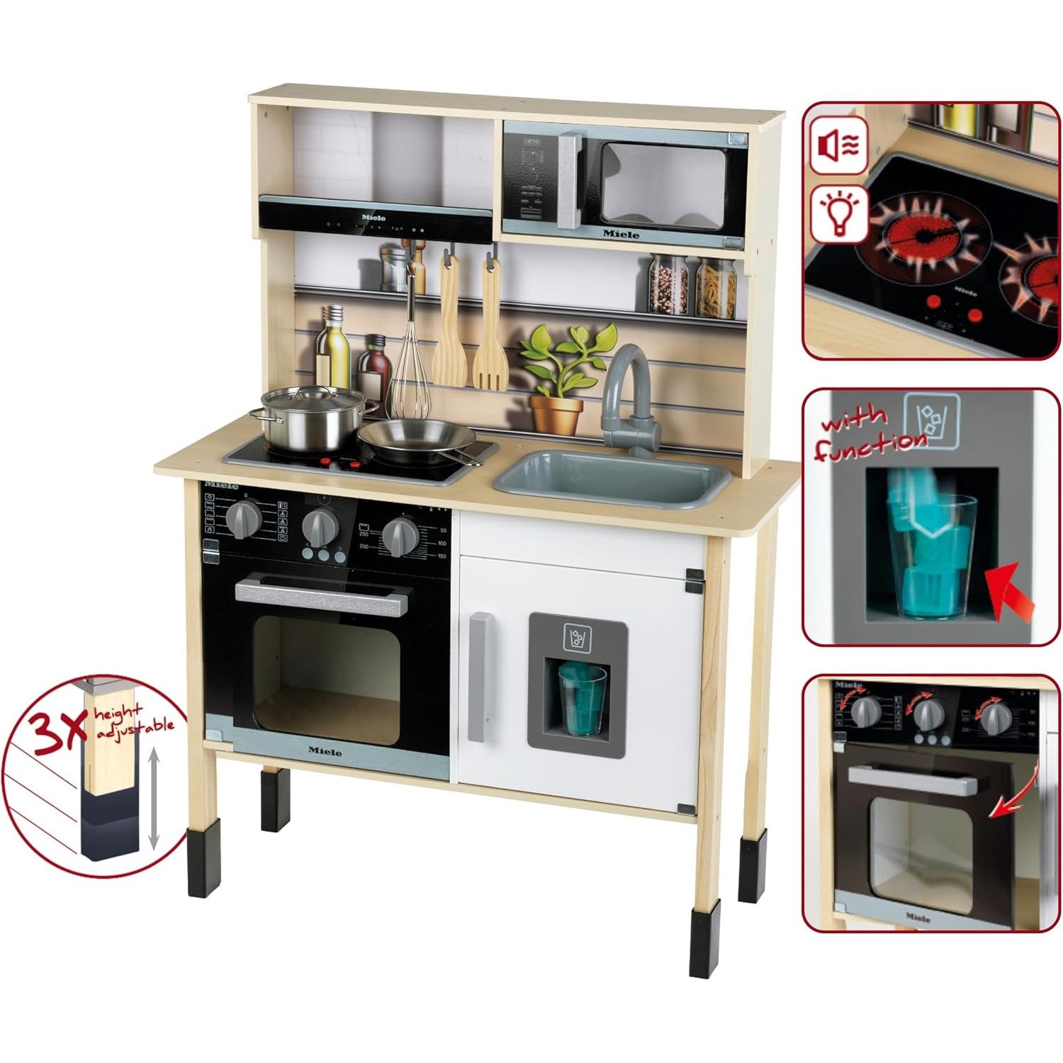 Theo Klein Spielküche 7186 Miele - Spielzeugküche, Holz (MDF), midi 2