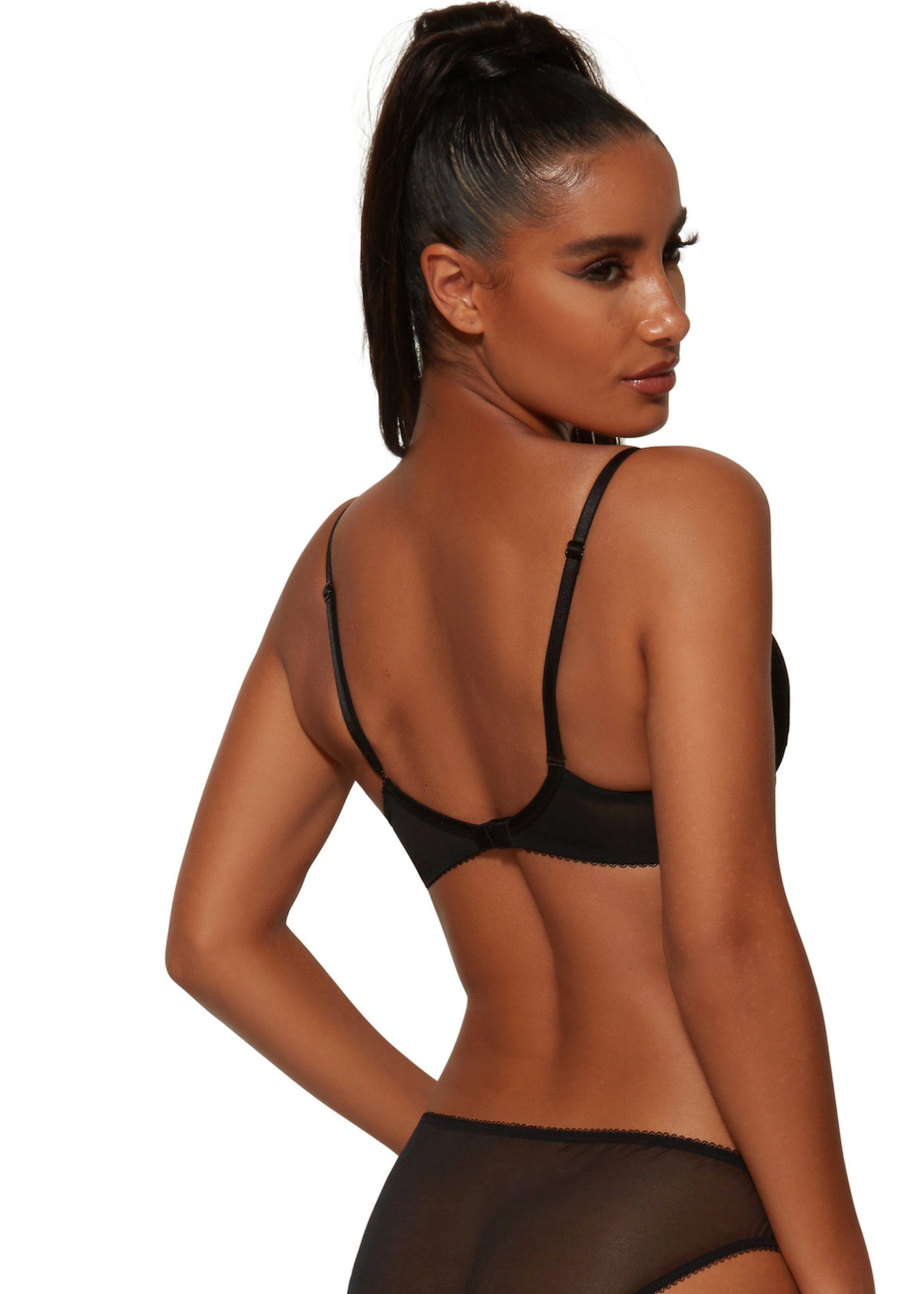 Gossard Dekolleté-BH Lace Push-Up BH Black (Push-Up, 1-tlg., Spitze/Netz) verführerisch sexy – Bild 5 von 5