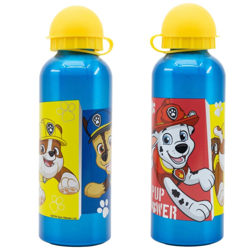 Trinkflasche Paw Patrol Chase Marshal Kinder Alu Wasserflasche Flasche 530 ml