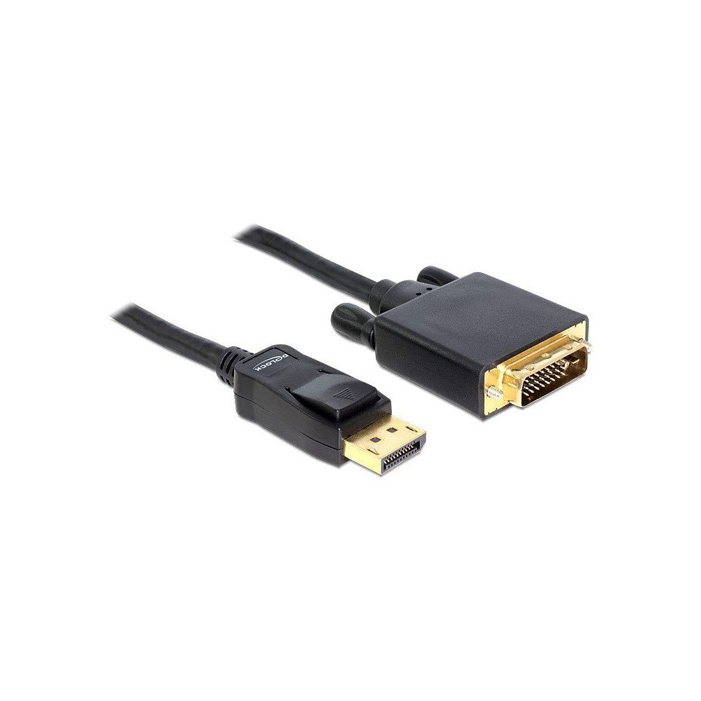 Delock DisplayPort > DVI Kabel 3m für Grafiken. Audio- & Video-Adapter