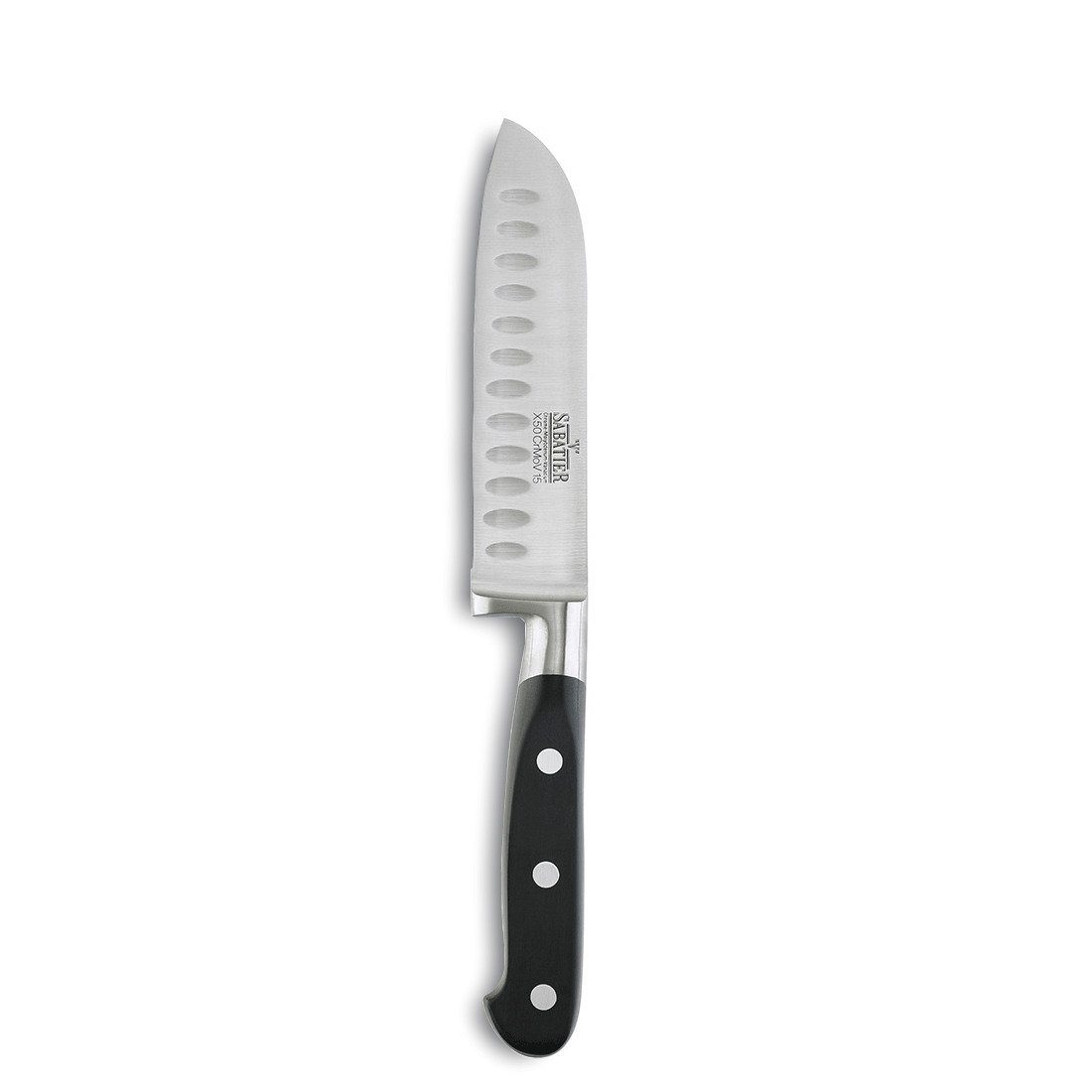 Richardson Sheffield Santokumesser V SABATIER, Klingenstahl 50CrMoV15, sehr stabile, scharfe Klinge