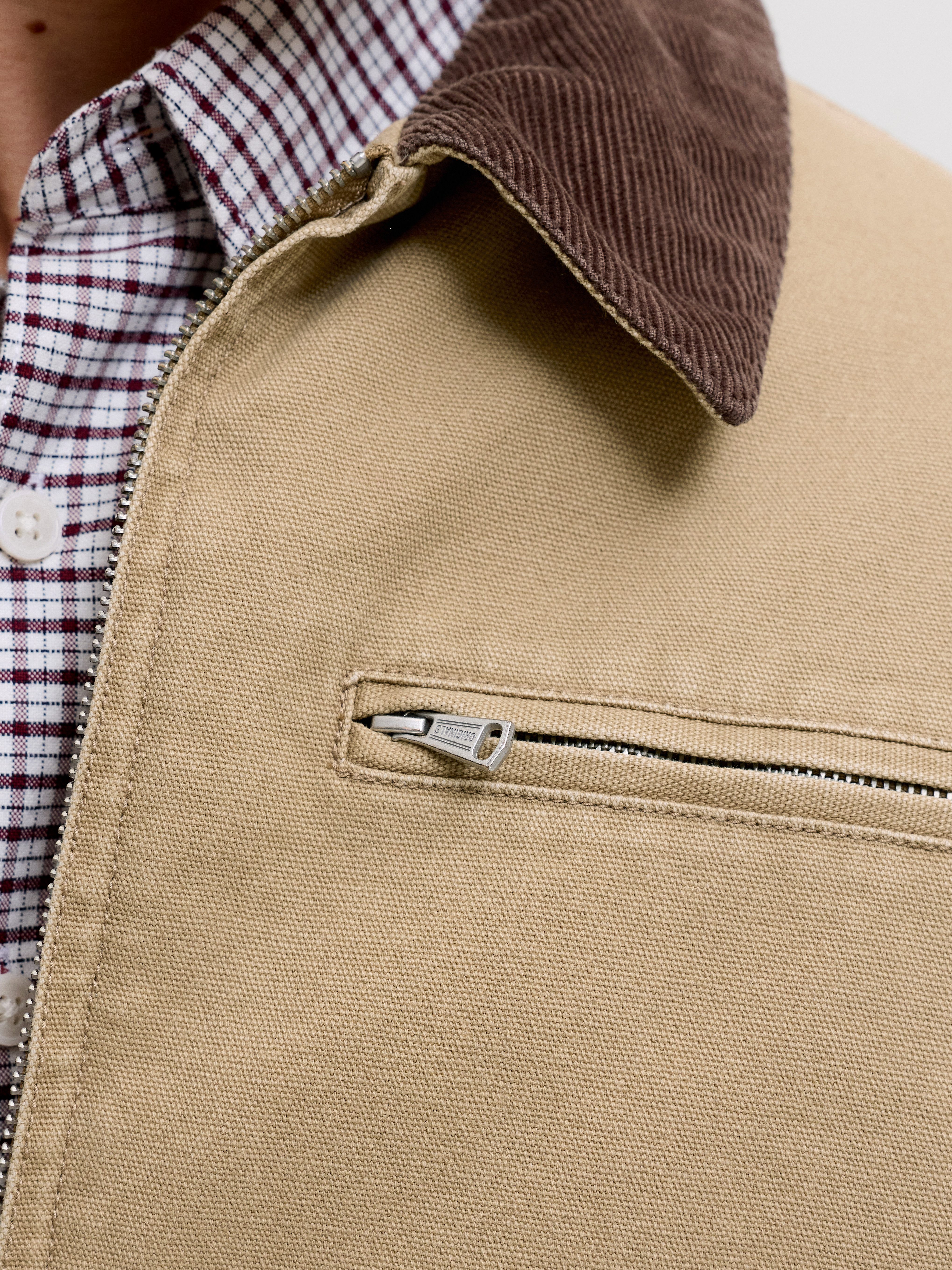 Jack & Jones Outdoorjacke JORCHAMBERI WORKER JACKET SN Baumwolle – Bild 2 von 5