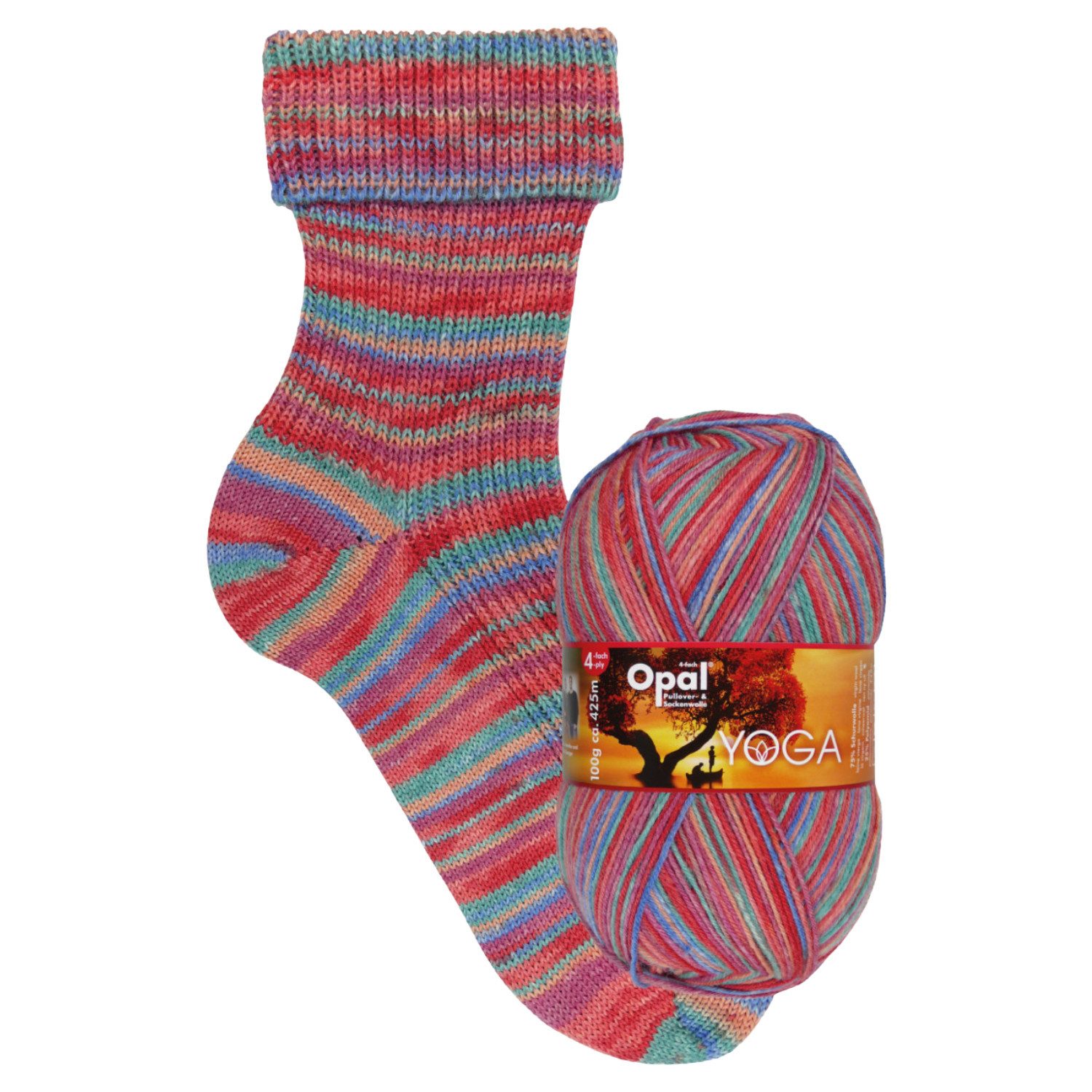 Opal Opal YOGA 4-fach Pullover- und Sockenwolle Häkelwolle, 425 m (Opal 4-fach Pullover- und Sockenwolle), 100 g