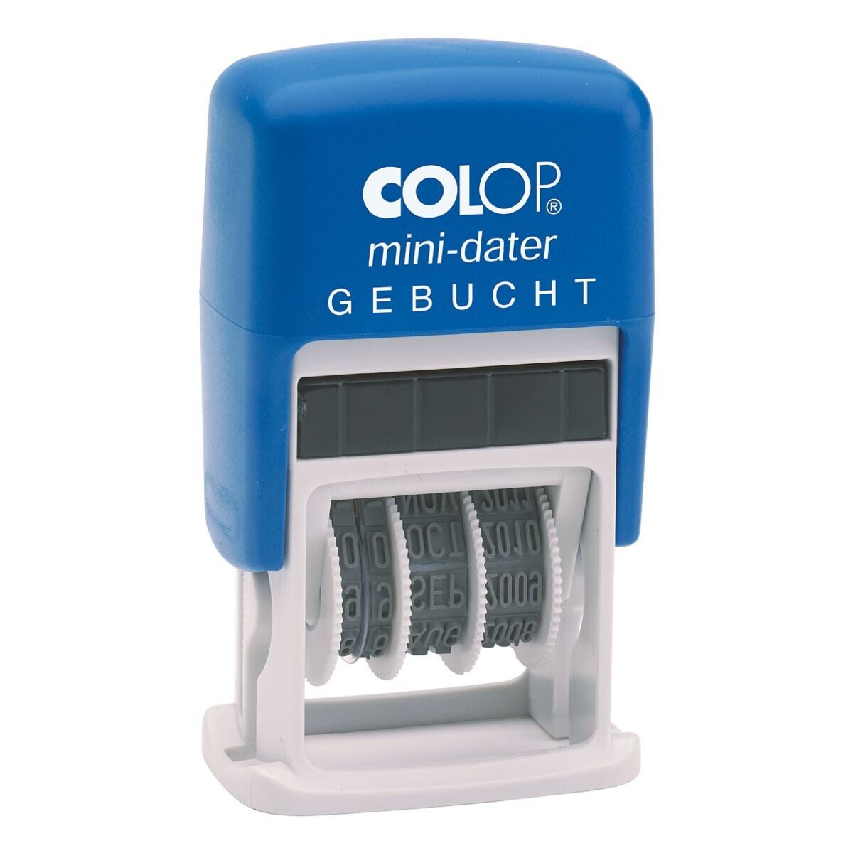 COLOP Stempel S 160/L Gebucht, Datumstempel mit Datumseinstellungen & festem Text, selbstfärbend