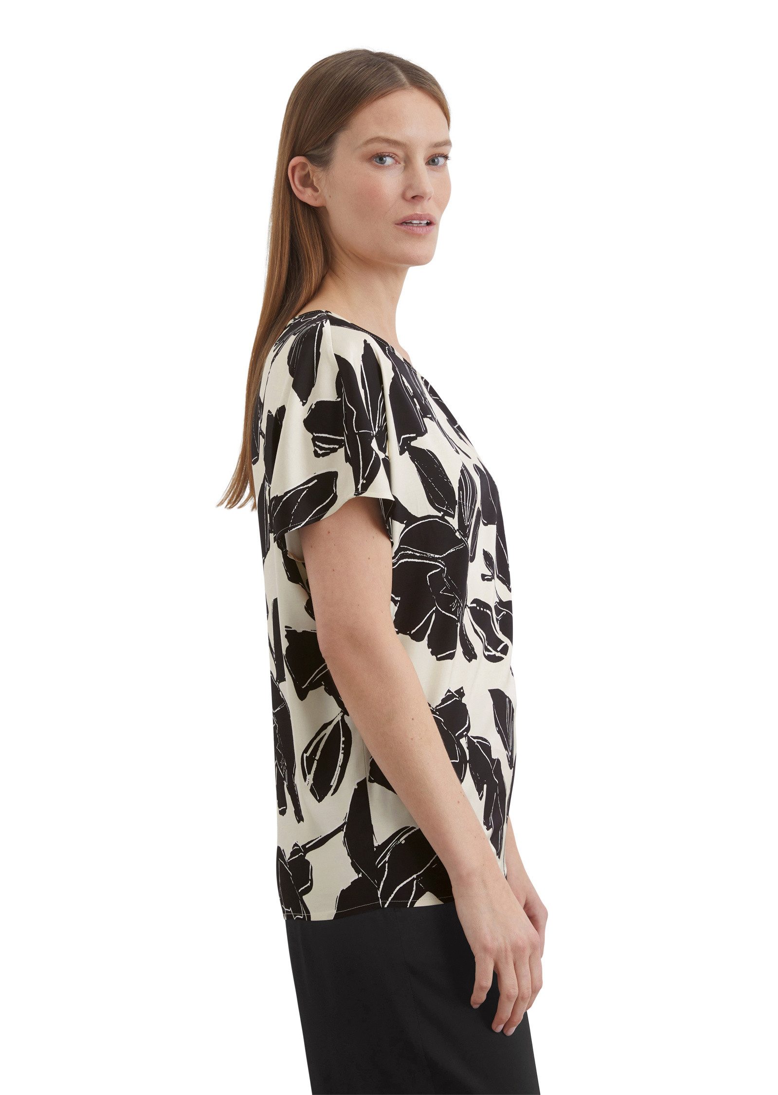 Marc O'Polo Kurzarmbluse aus Viskose-Satin-Stretch günstig online kaufen