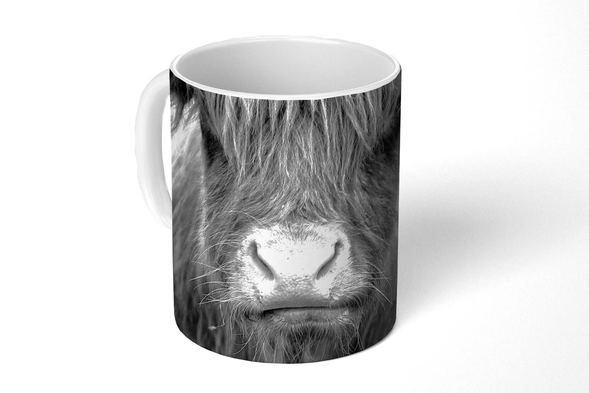 MuchoWow Tasse Schottischer Highlander - Haare - Tiere, Keramik, Kaffeetassen, Teetasse, Becher, Teetasse, Geschenk | Tassen