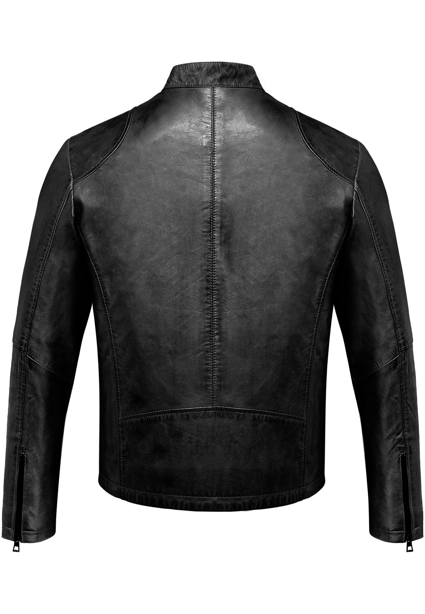Amaci&Sons Lederjacke OKEMOS Lederjacke Echtleder Herren Biker Zipper Jacke günstig online kaufen