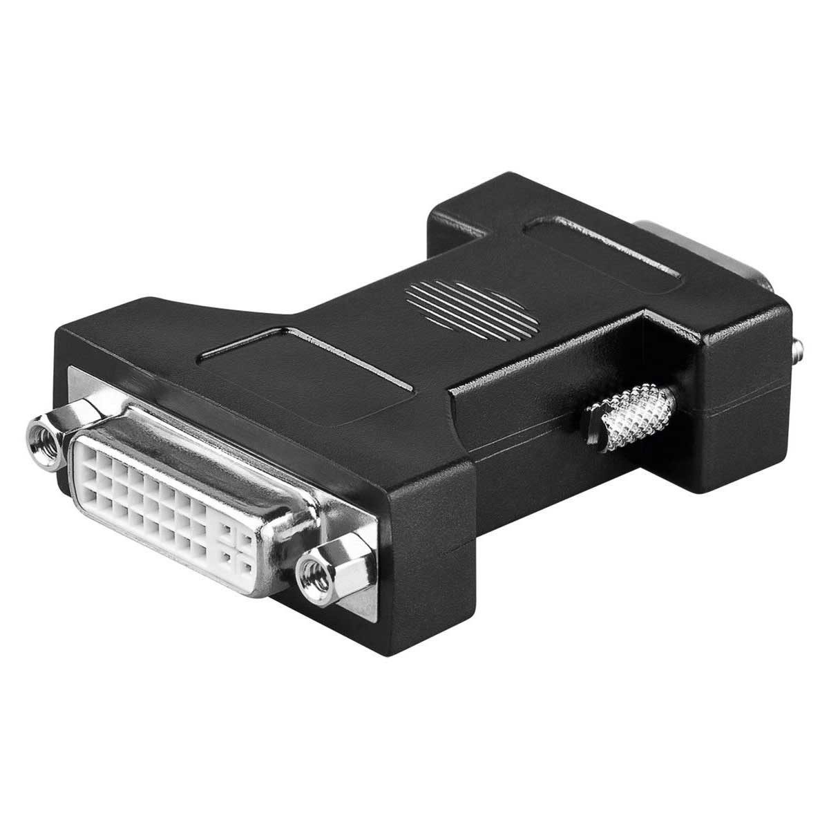 Goobay Adapter DVI-I 24+5 Buchse auf VGA Stecker 15 polig Adapter