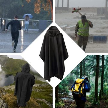 Dsen Regenponcho Regenponcho Leichte Wasserdicht Wiederverwendbar Regencape