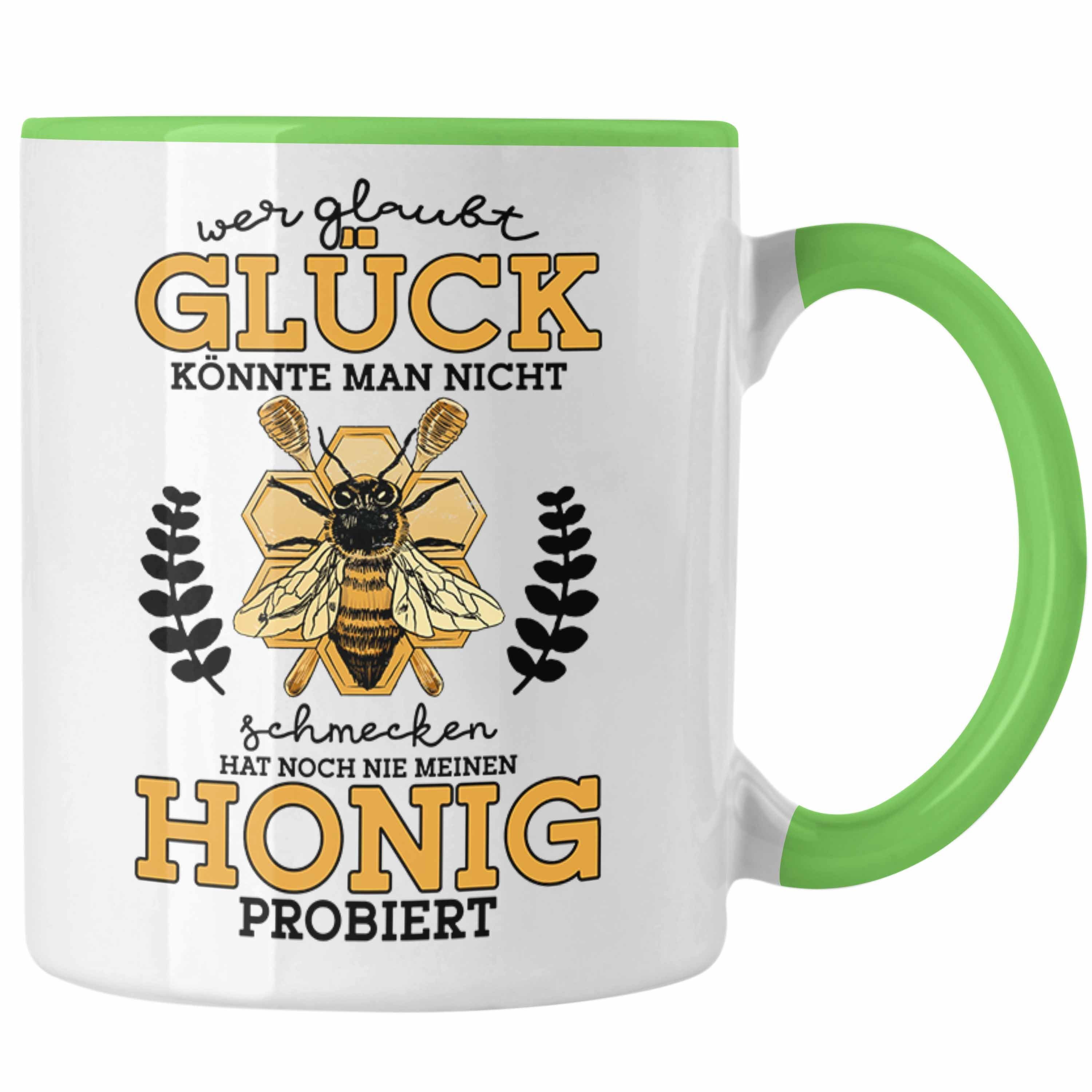 Trendation Tasse Tasse Geschenk Bienenzucht Imker Geschenkidee Honig Grün