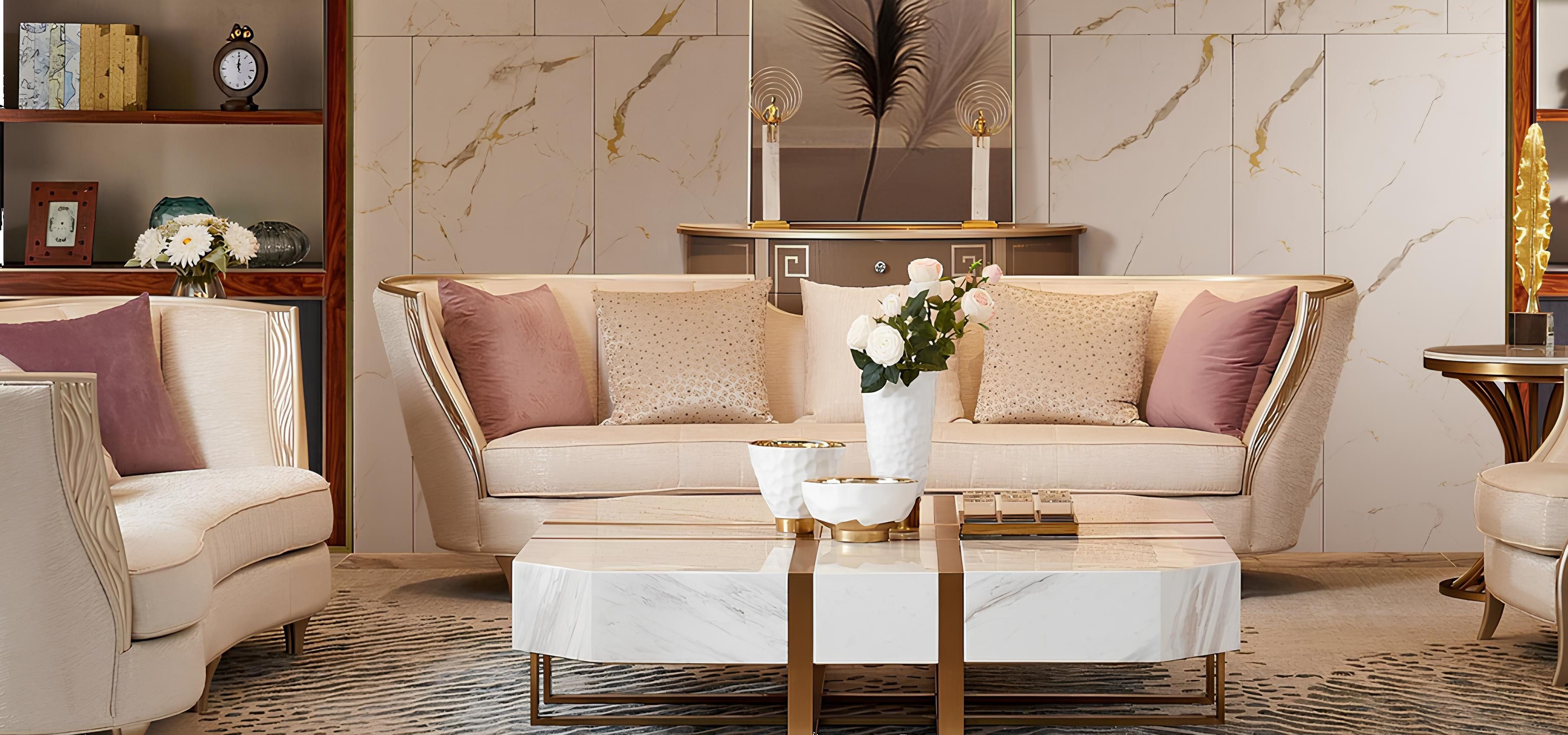 Xlmoebel Big-Sofa Luxuriöses Stoffsofa in edlem Design mit hochwertiger Polsterung, Hergestellt in Europa