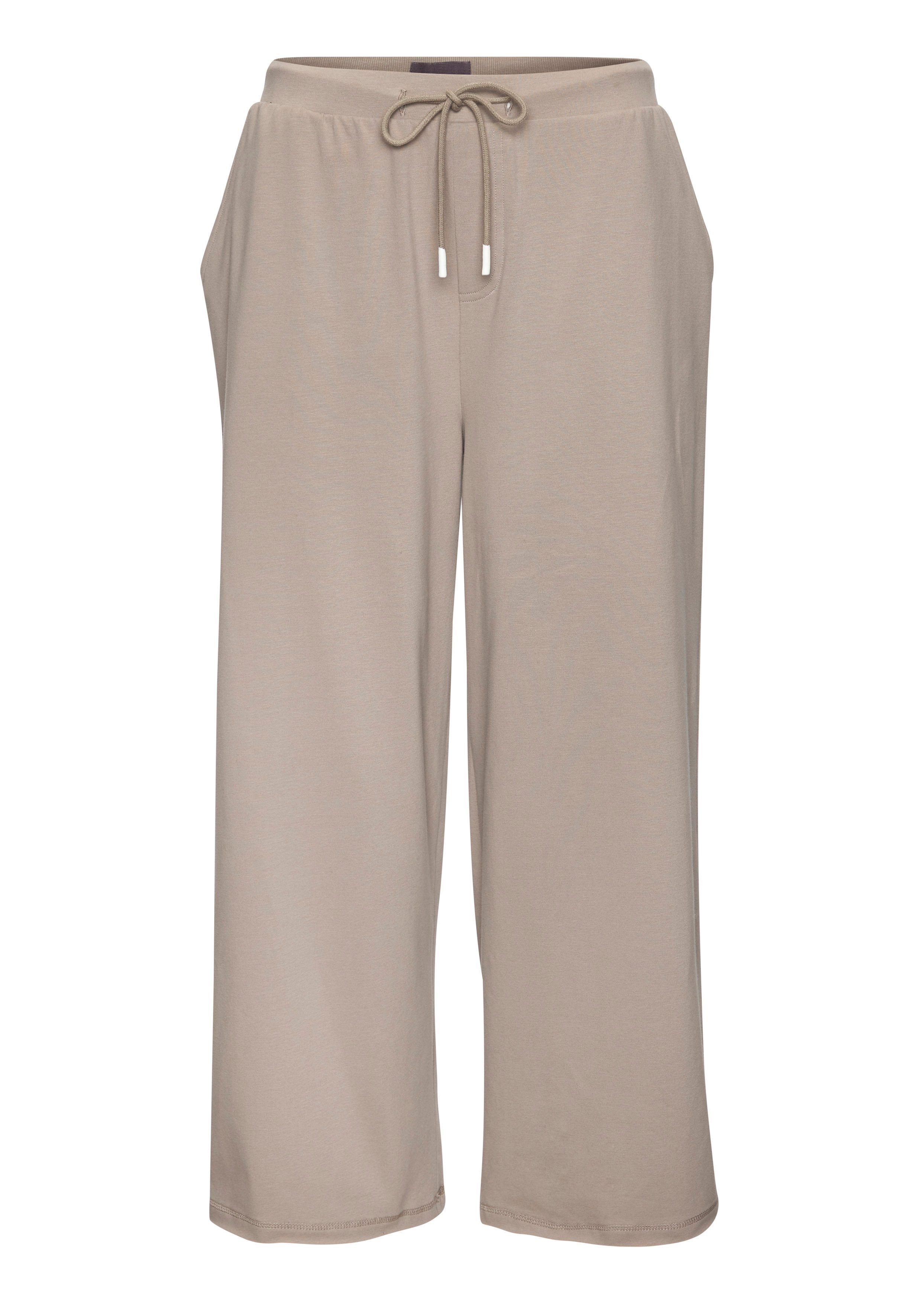 Elbsand 7/8-Hose Sanna aus Sweatware mit weitem Bein, verkürzte Sweathose, casual – Bild 2 von 5