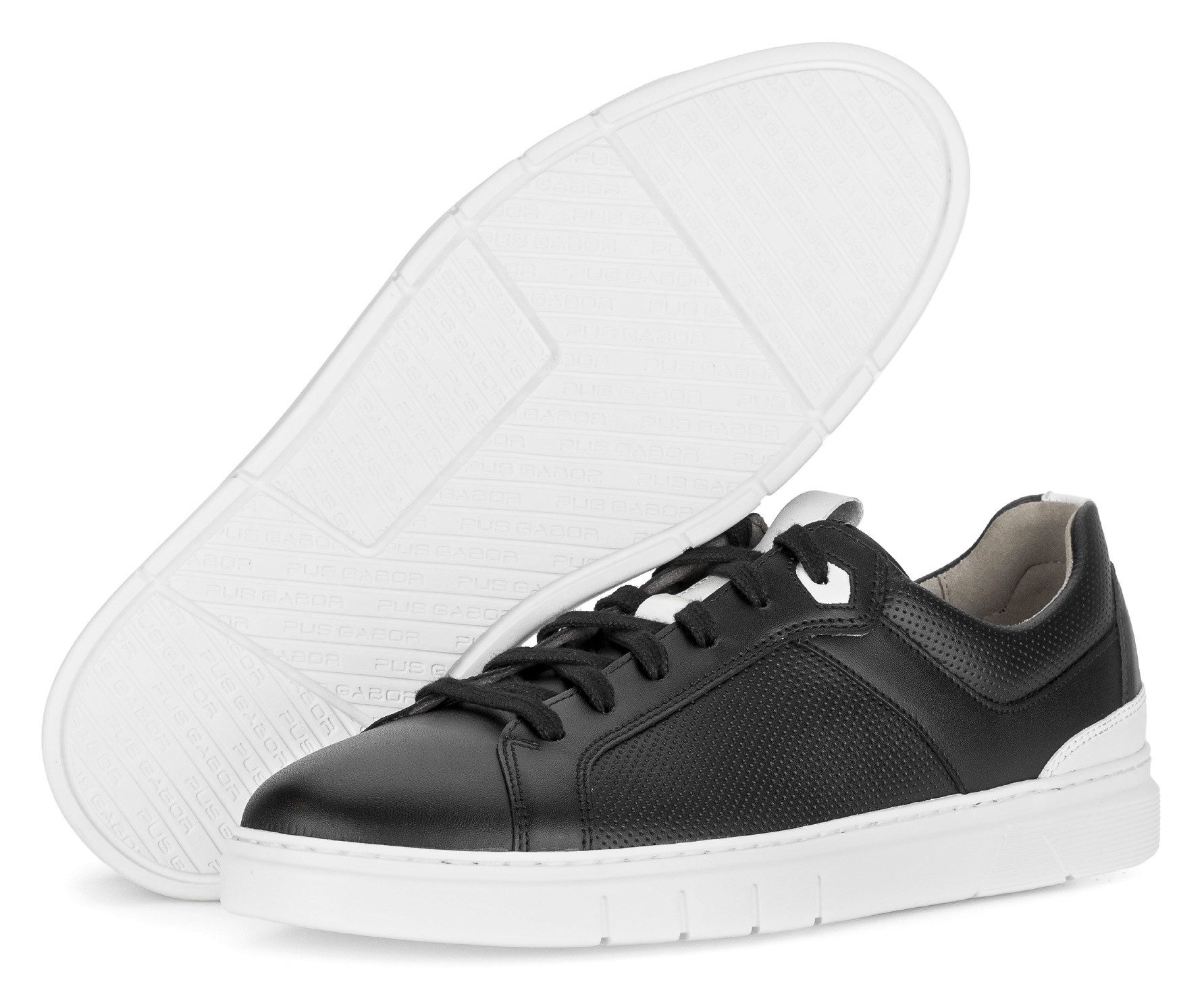 Pius Gabor Plateausneaker, Freizeitschuh, Halbschuh, Schnürschuh mit Perforierung, Weite G