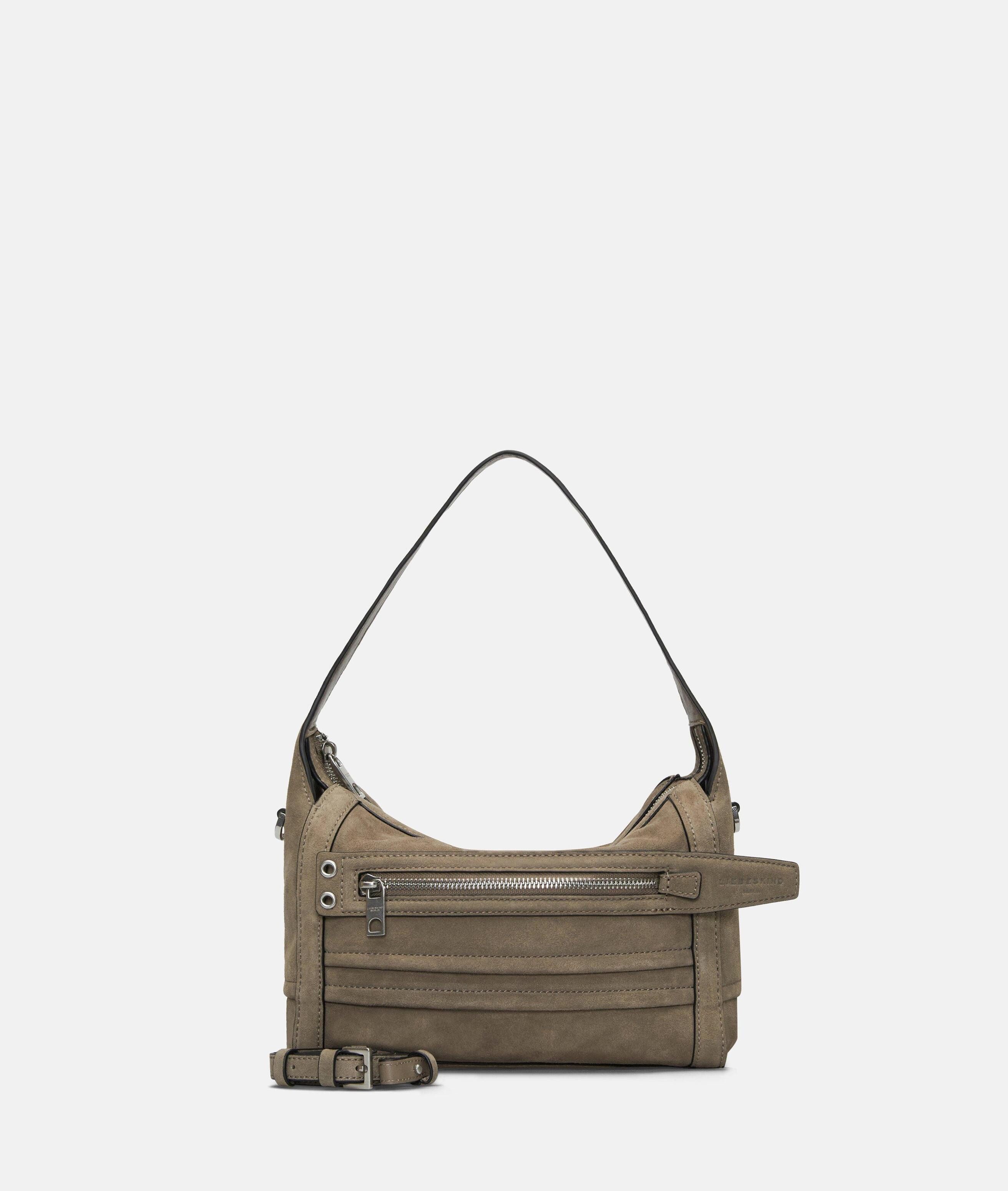Liebeskind Berlin Umhängetasche Delia Hobo S, Handliche Umhängetasche in Velourslederoptik