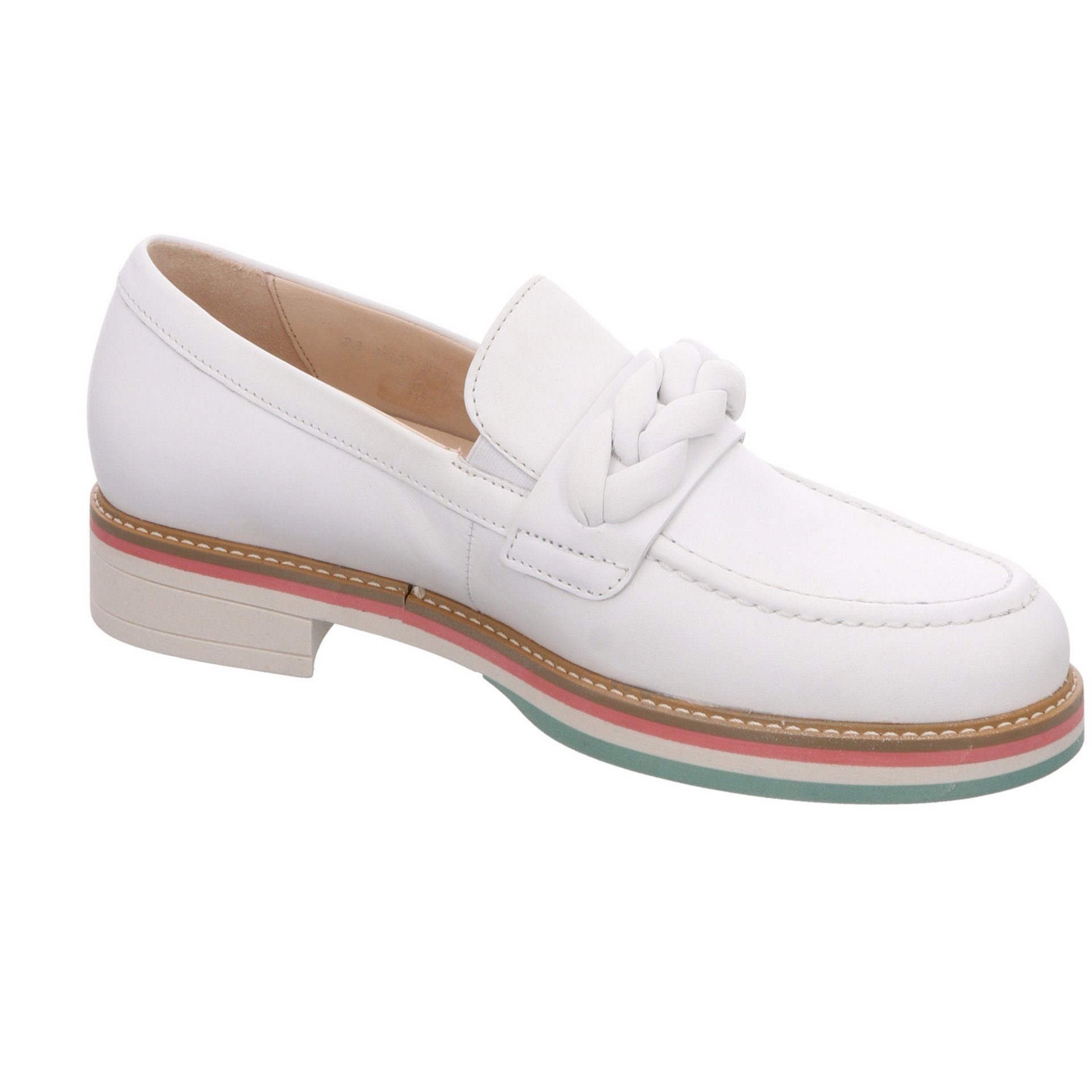 Damen Schuhe (weiss Slipper Gabor / Glattleder Florenz Slipper 50) Slipper Weiß