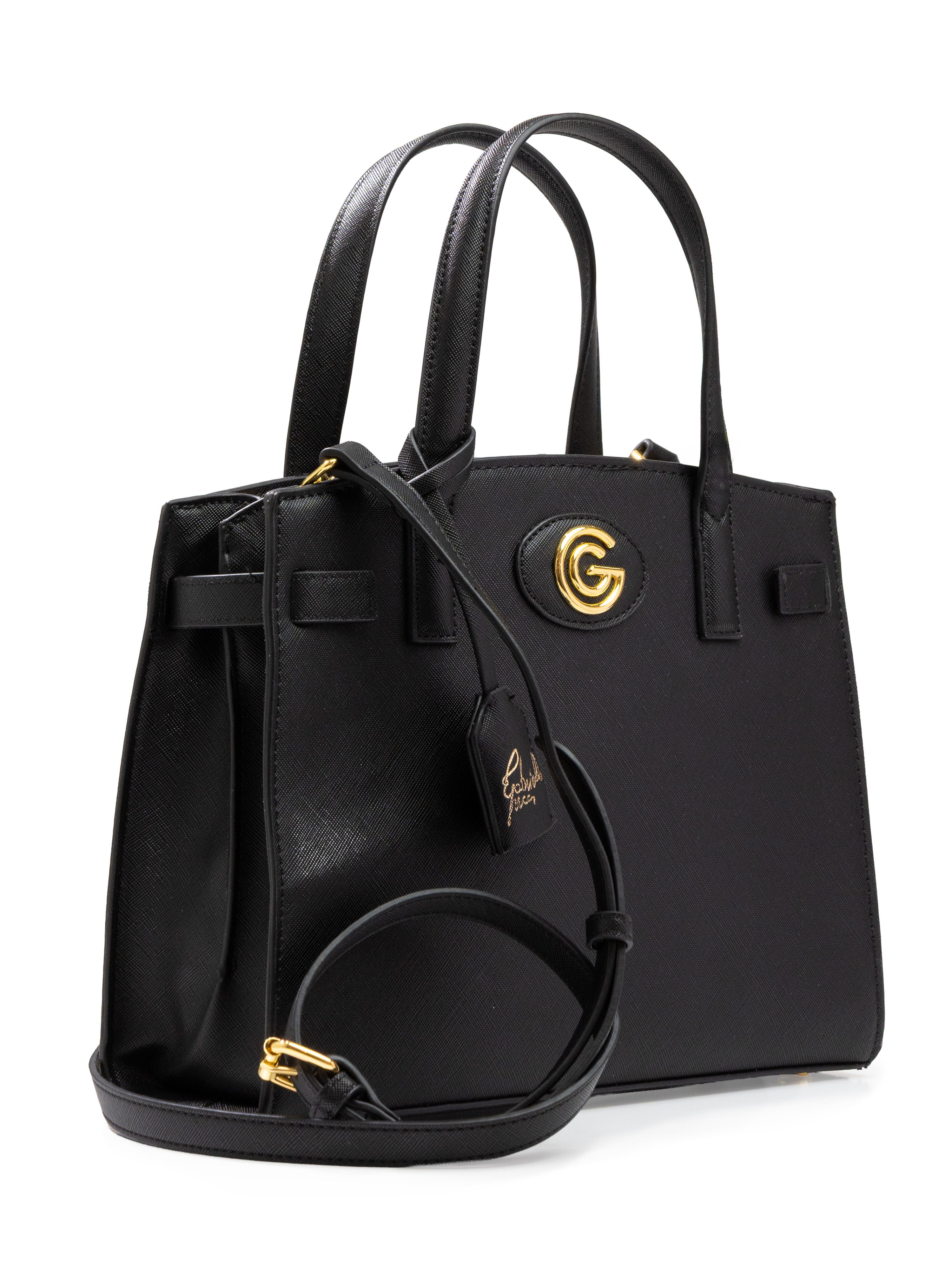 GABRIELLA G By Gabriella Gucci Handtasche VALENTINA, Damen Henkeltasche, Schultertasche, Umhängetasche mit Logoapplikation