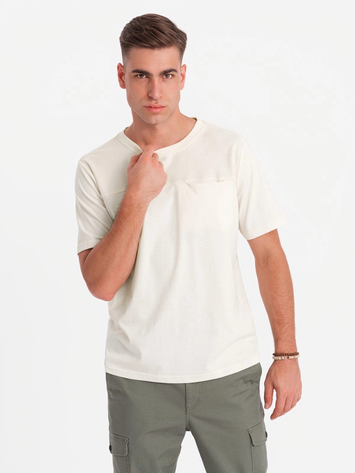 OMBRE T-Shirt Herren-T-Shirt LOOSE FIT mit günstig online kaufen