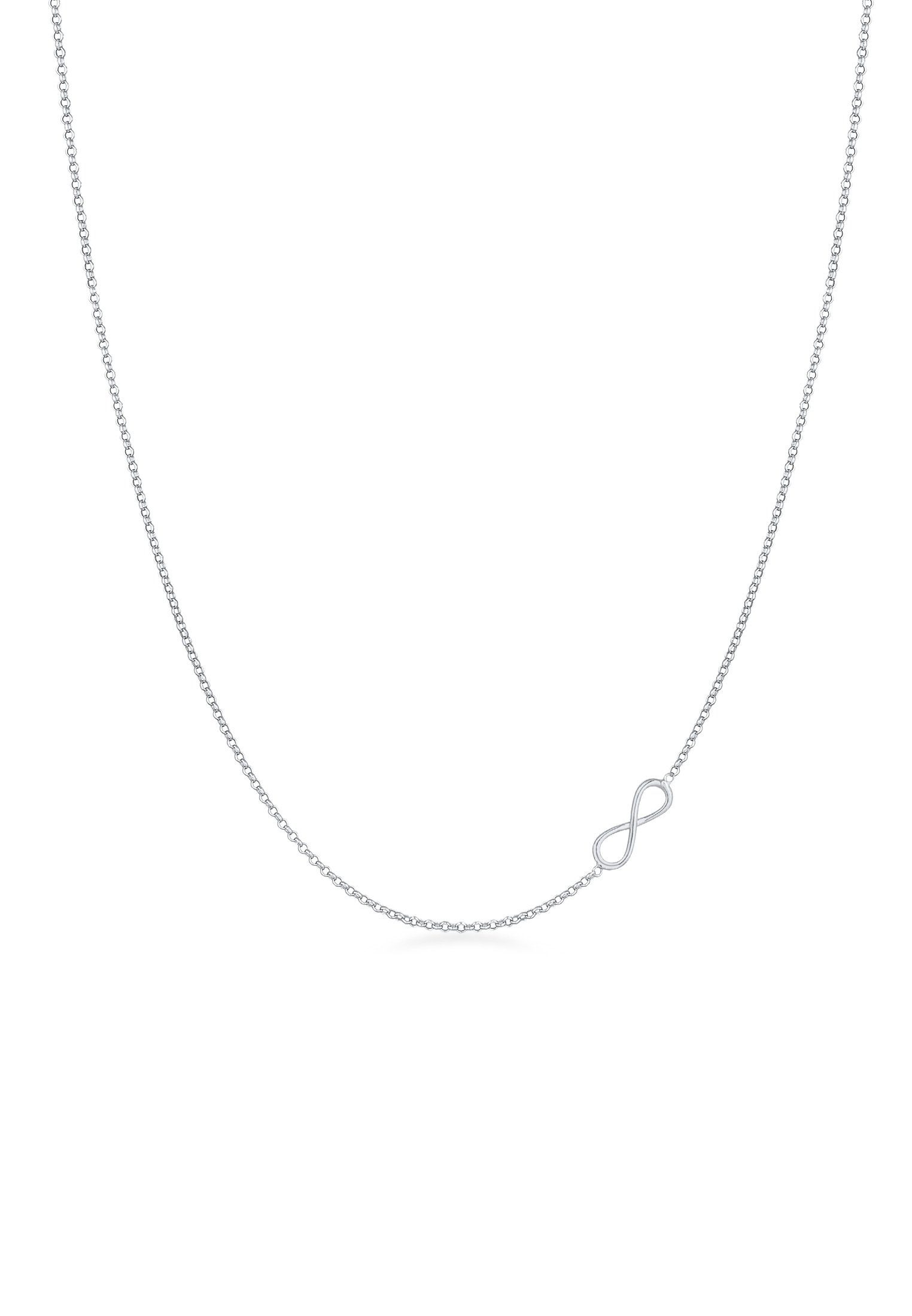 Elli Kette mit Anhänger Infinty Trend Halskette 925 Silber, Infinity