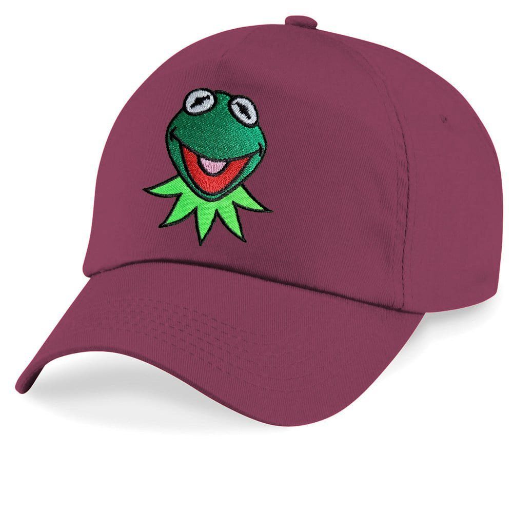 Frog Kermit Muppet Burgund & Frosch Cap Stick Size Tv Comic Patch Blondie Kinder One Brownie Baseball