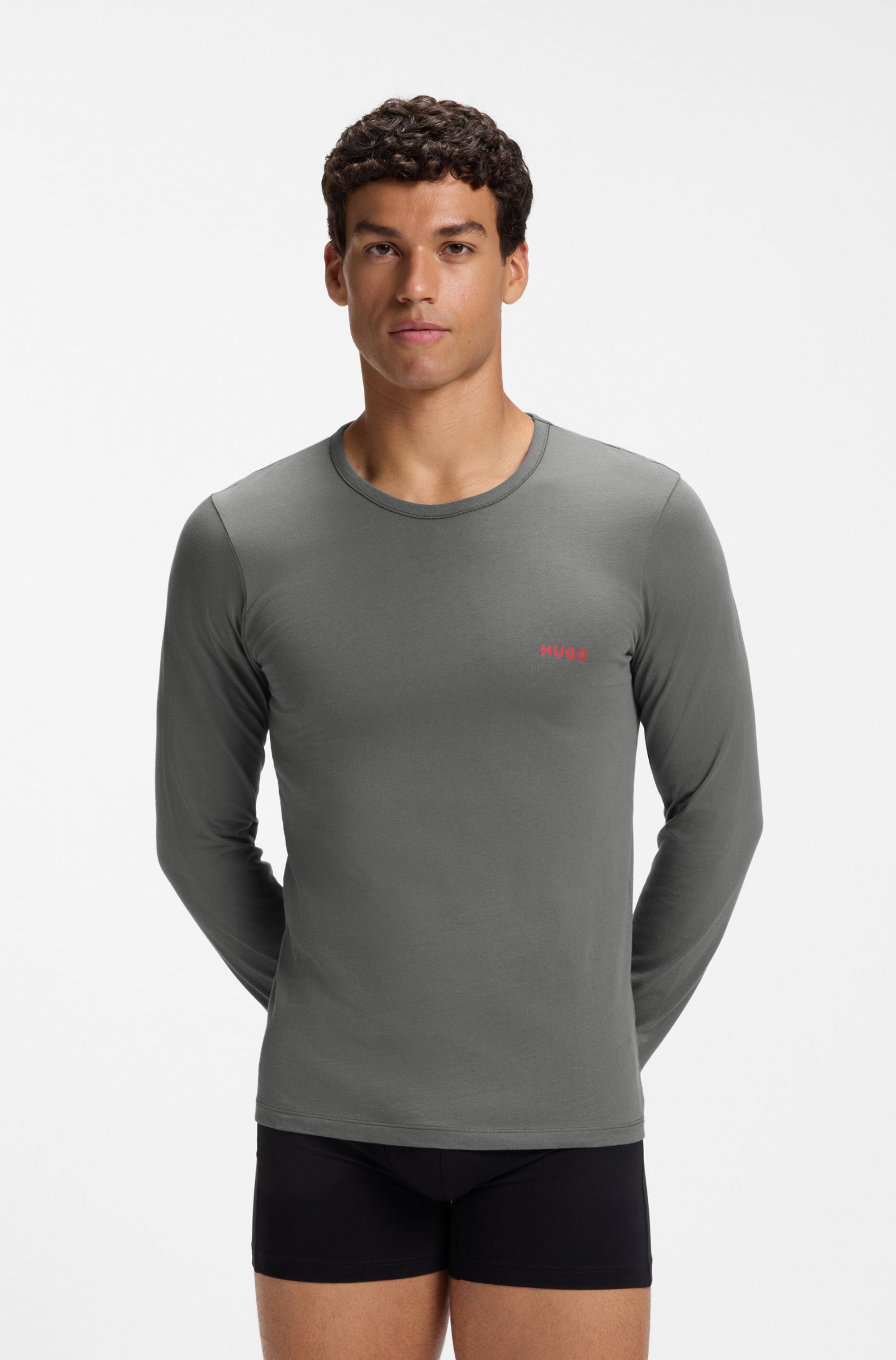 HUGO Langarmshirt LS-SHIRT RN TRIPLET (Set, 3er Pack) – Bild 2 von 5