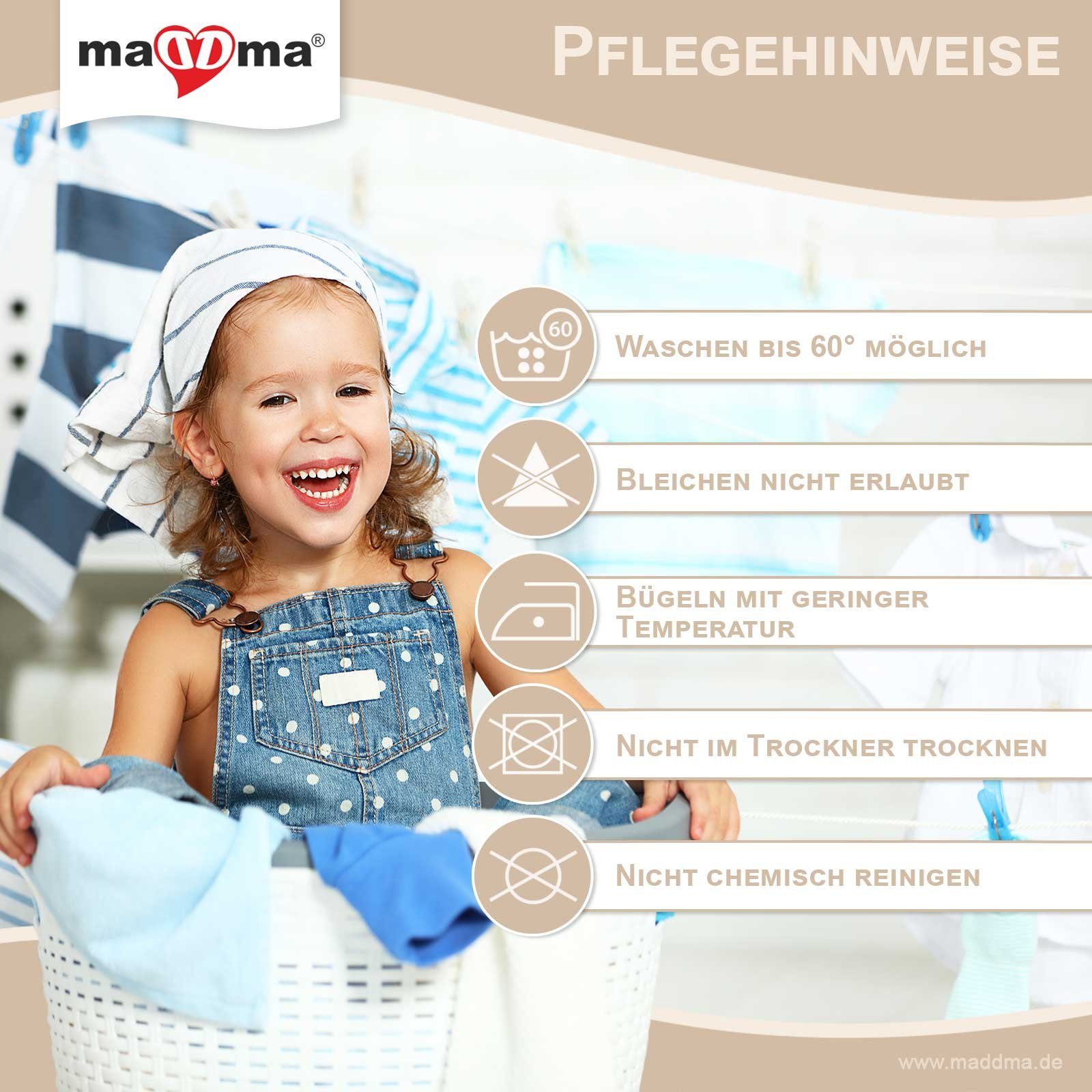 maDDma Stoff 0,25m Bündchen Ärmelbündchen Schlauchware Bündchenstoff für Ärmel, creme