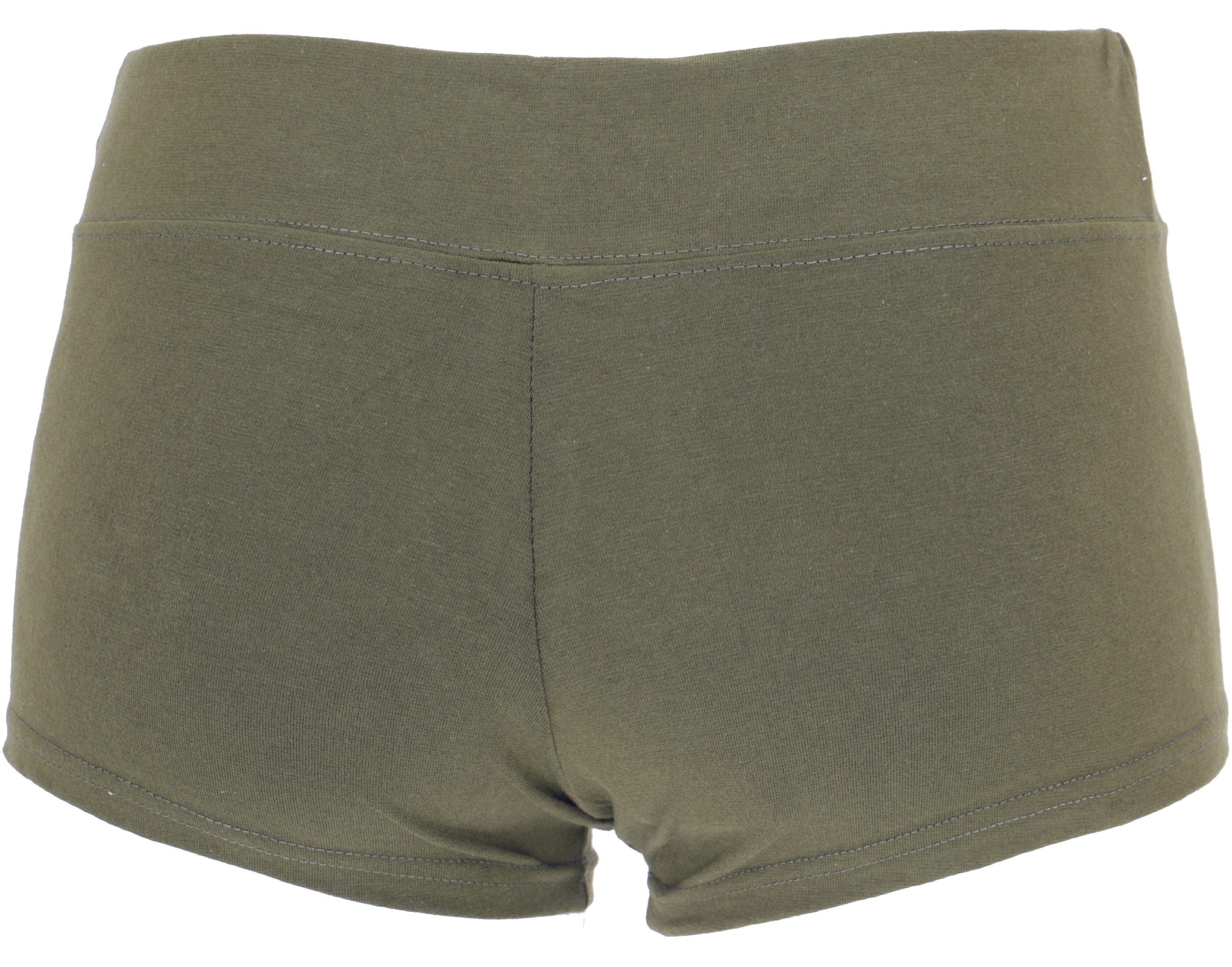 Guru-Shop Hose & Shorts Goa Pantys, Hotpants, Bikini Shorts - olivgrün alternative Bekleidung – Bild 5 von 5