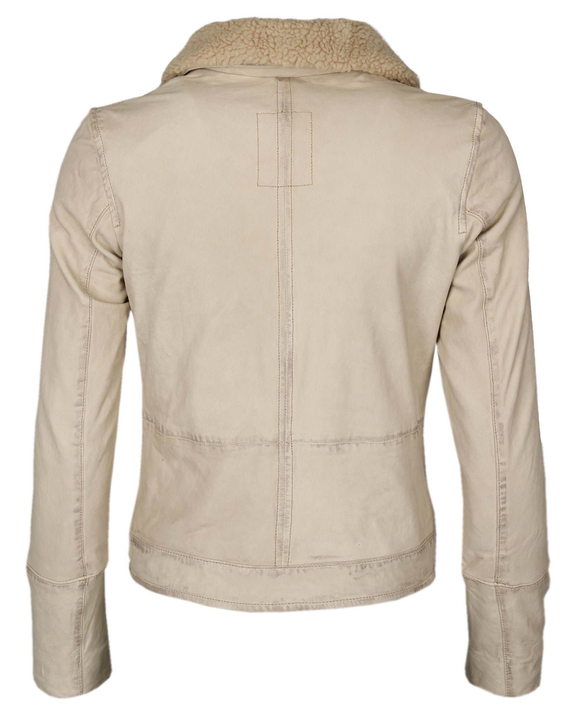 Maze Lederjacke ecru 42020103