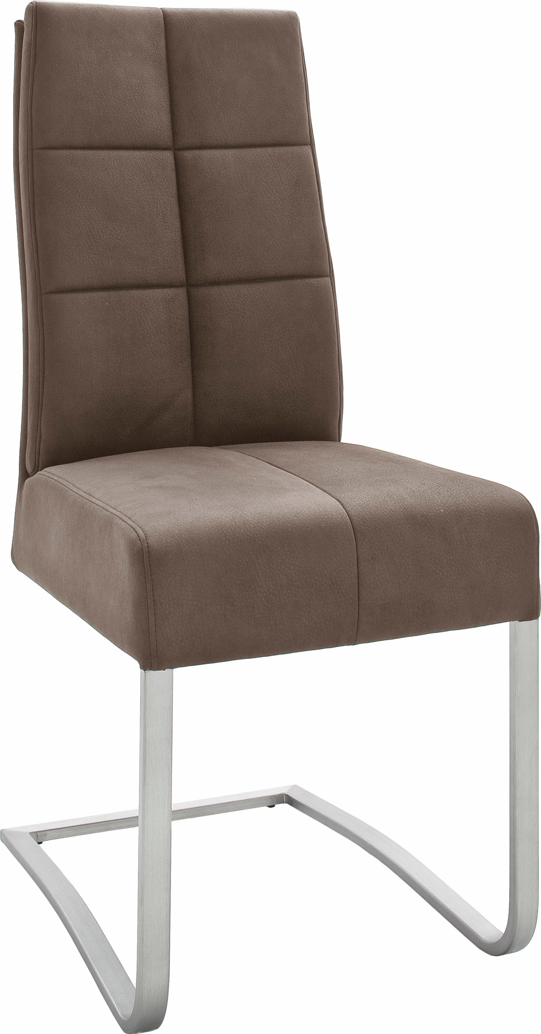 MCA Schwingstuhl St), bis kg Sand Salva furniture mit max. 120 Esszimmerstuhl (Set, Tonnentaschenfederkern, | Sand 2 belastbar
