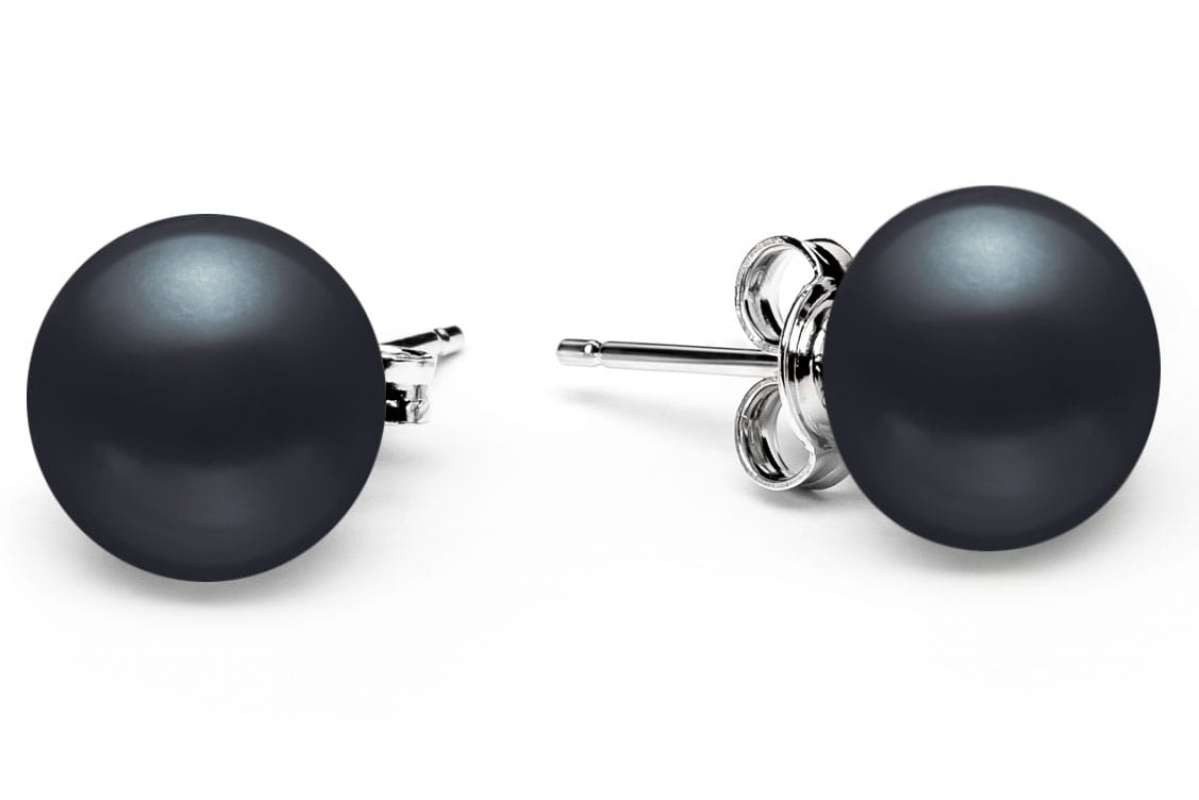 Gaura Pearls Paar Ohrstecker Perlenohrstecker schwarz günstig online kaufen