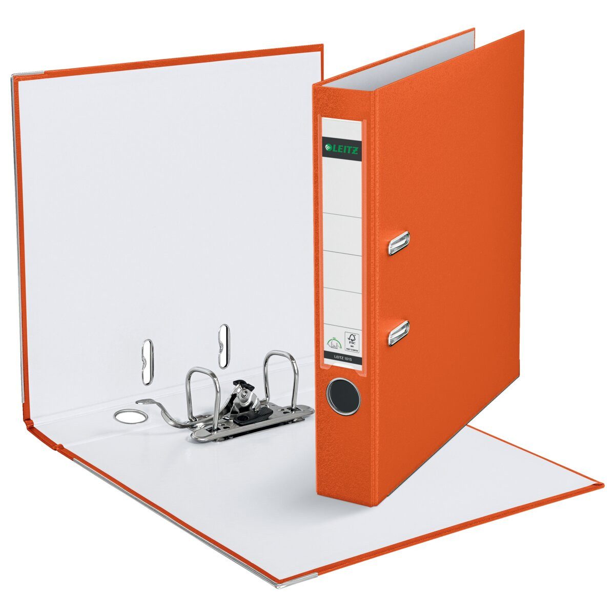 LEITZ Aktenordner Ordner A4 PP 180Grad 52mm orange Packung mit 20 Stück