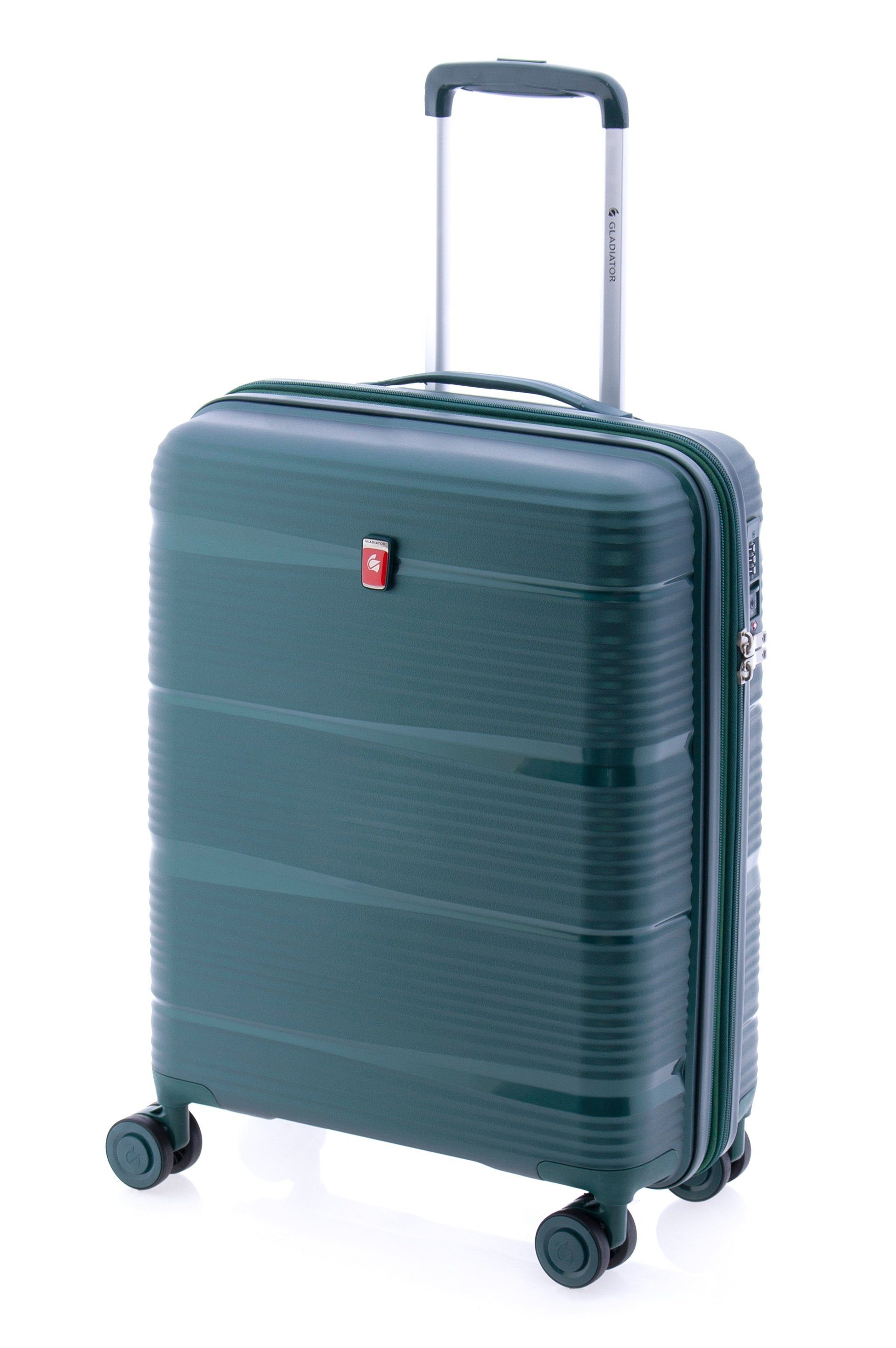 Handgepäck-Trolley Koffer S - 55 cm, 4 Rollen, TSA-Schloss, Dehnfalte, 4 Farben
