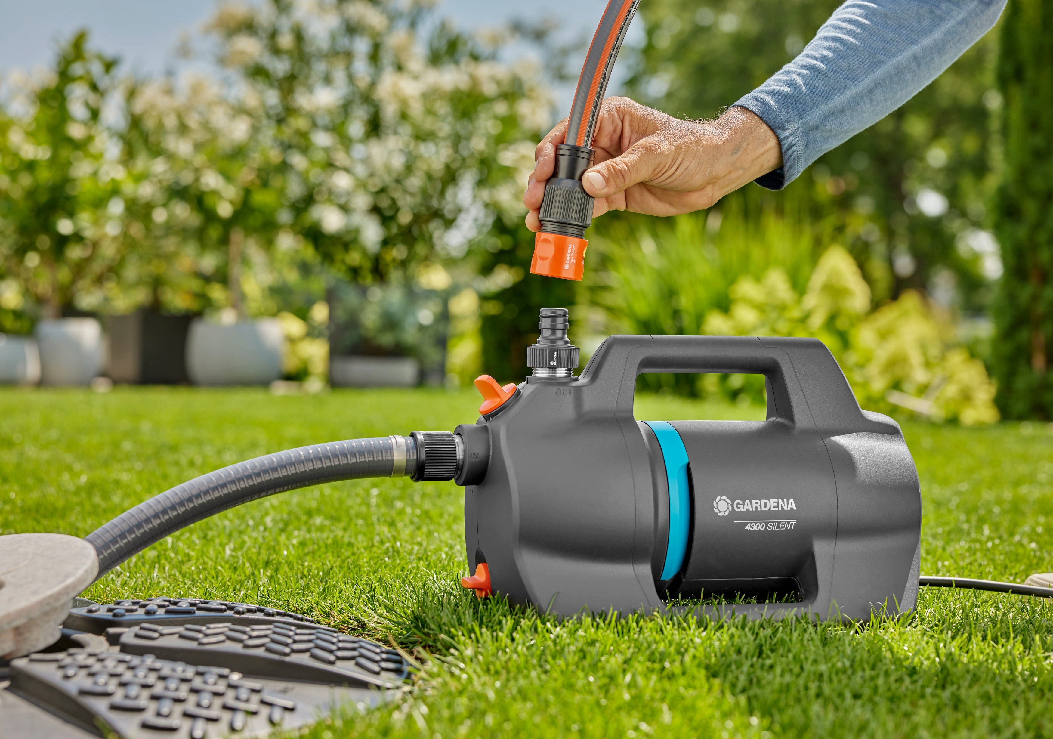GARDENA Gartenpumpe 4300 Silent, ideal für günstig online kaufen
