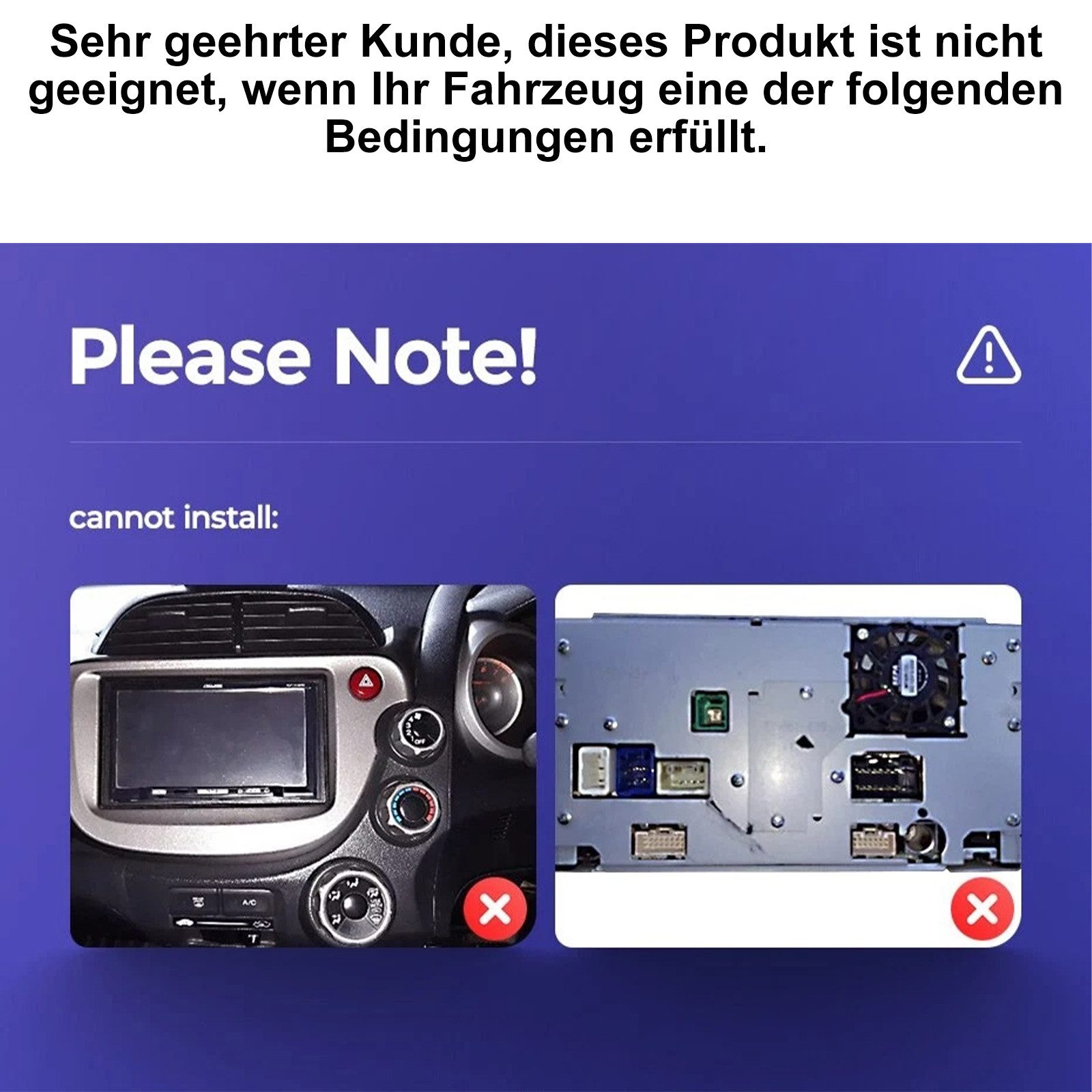 ESSGOO Für Honda FIT JAZZ 2008-2013 Android 15 CARPLAY Autoradio Autoradio (Digitalradio (DAB), RDS, FM, AM)