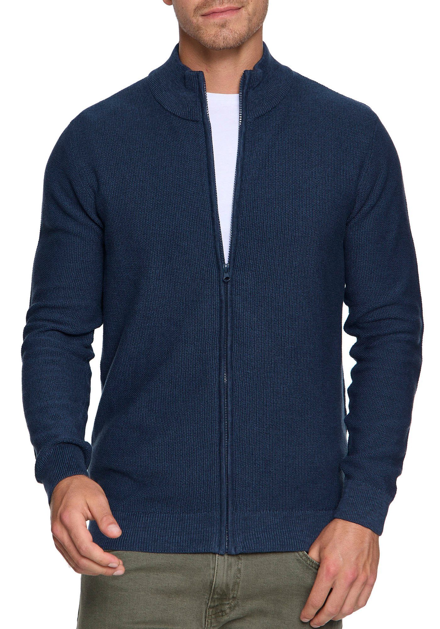 Strickjacke Indicode navy Marland