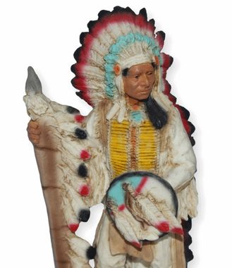 Castagna Dekofigur Native American Deko Figur Häuptling Red Cloud H 17 cm Castagna