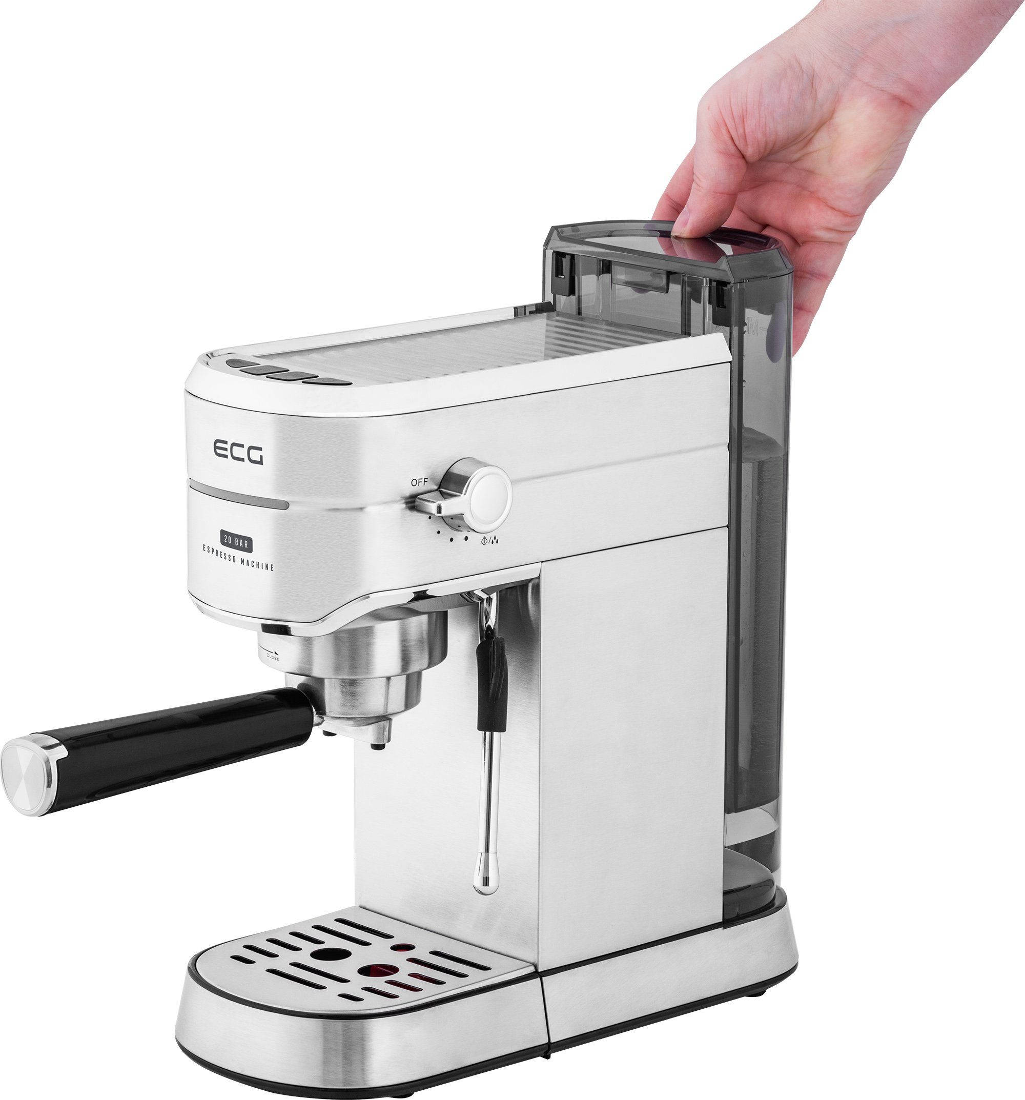 ECG Siebträgermaschine, SLIM-Design