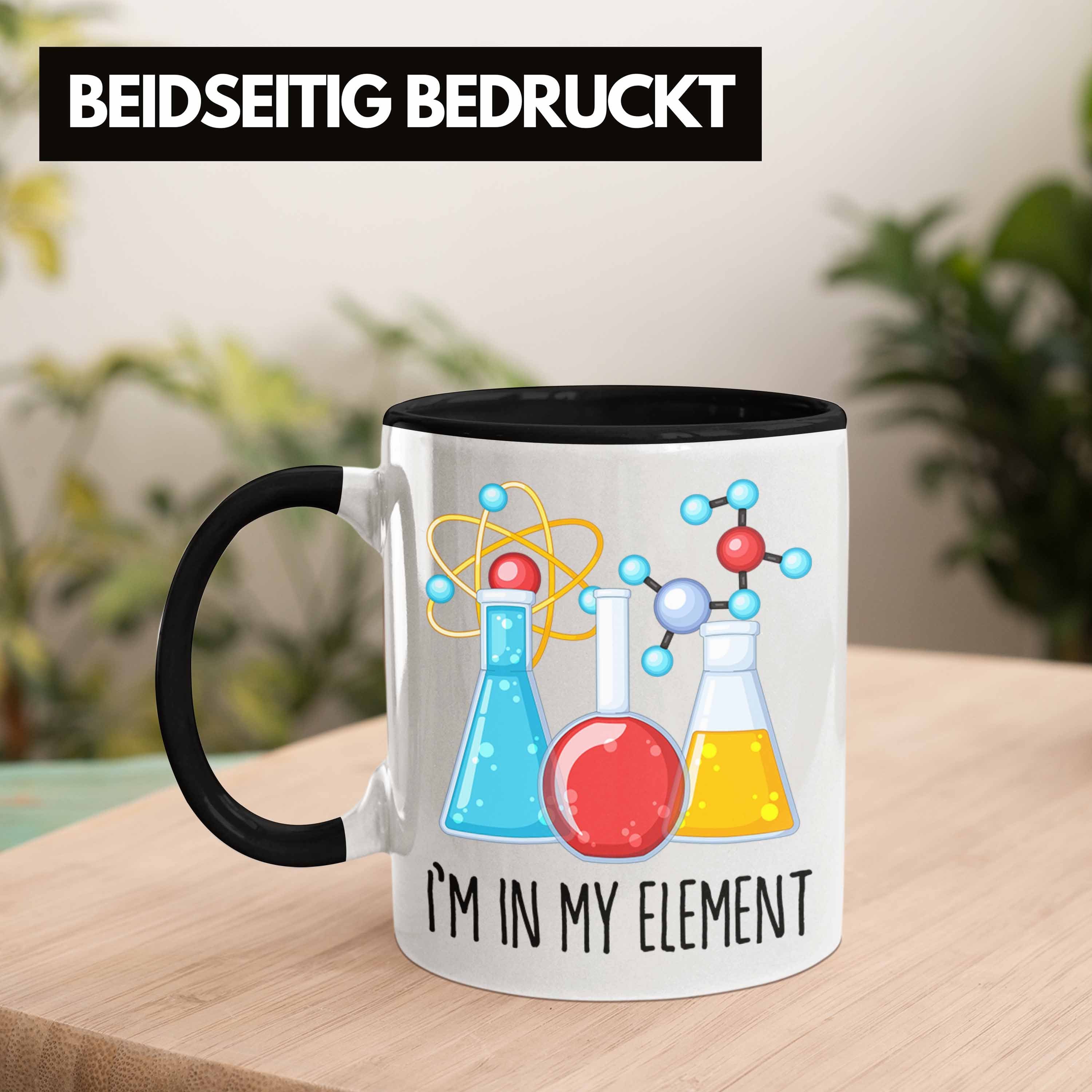Le In Geschenk Trendation Chemie Tasse Kaffeetasse Chemiker Schwarz Tasse My Student Element Im