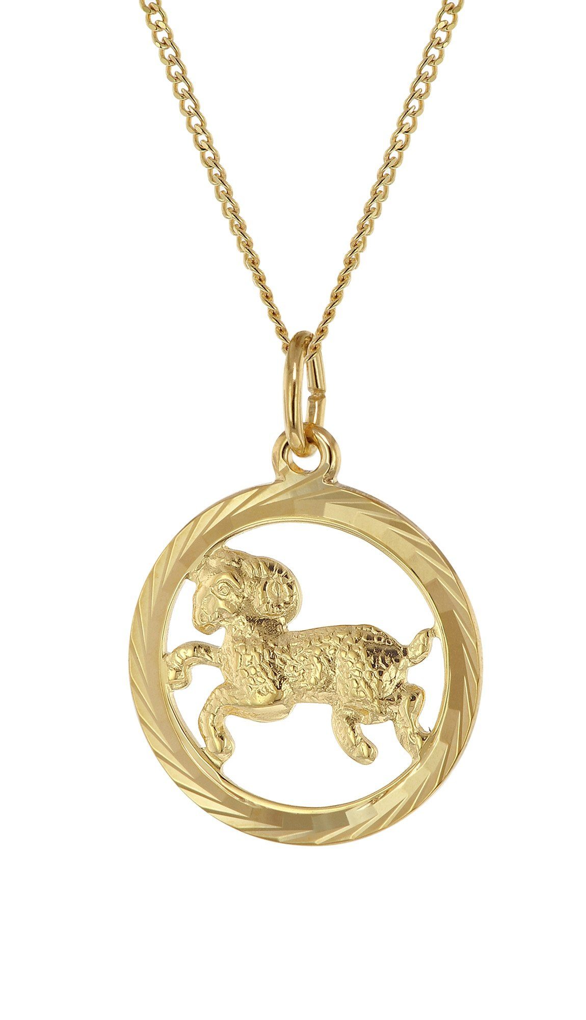 trendor Panzerkette mit Widder 333 Gold Ø 16 mm