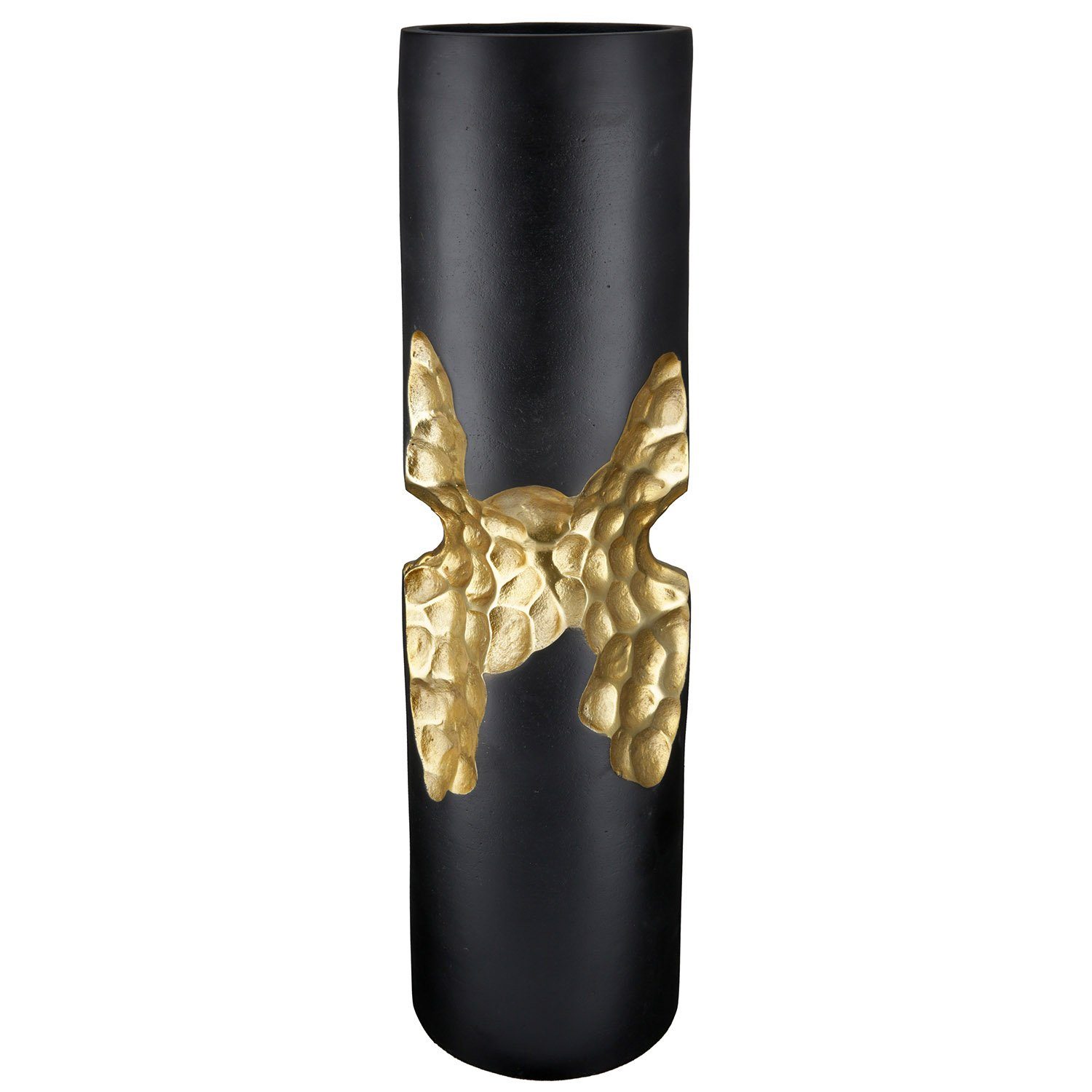 Favo D. Kerzenhalter x GILDE gold-schwarz Kerzenständer 12,5cm GILDE - H. 50,5cm -