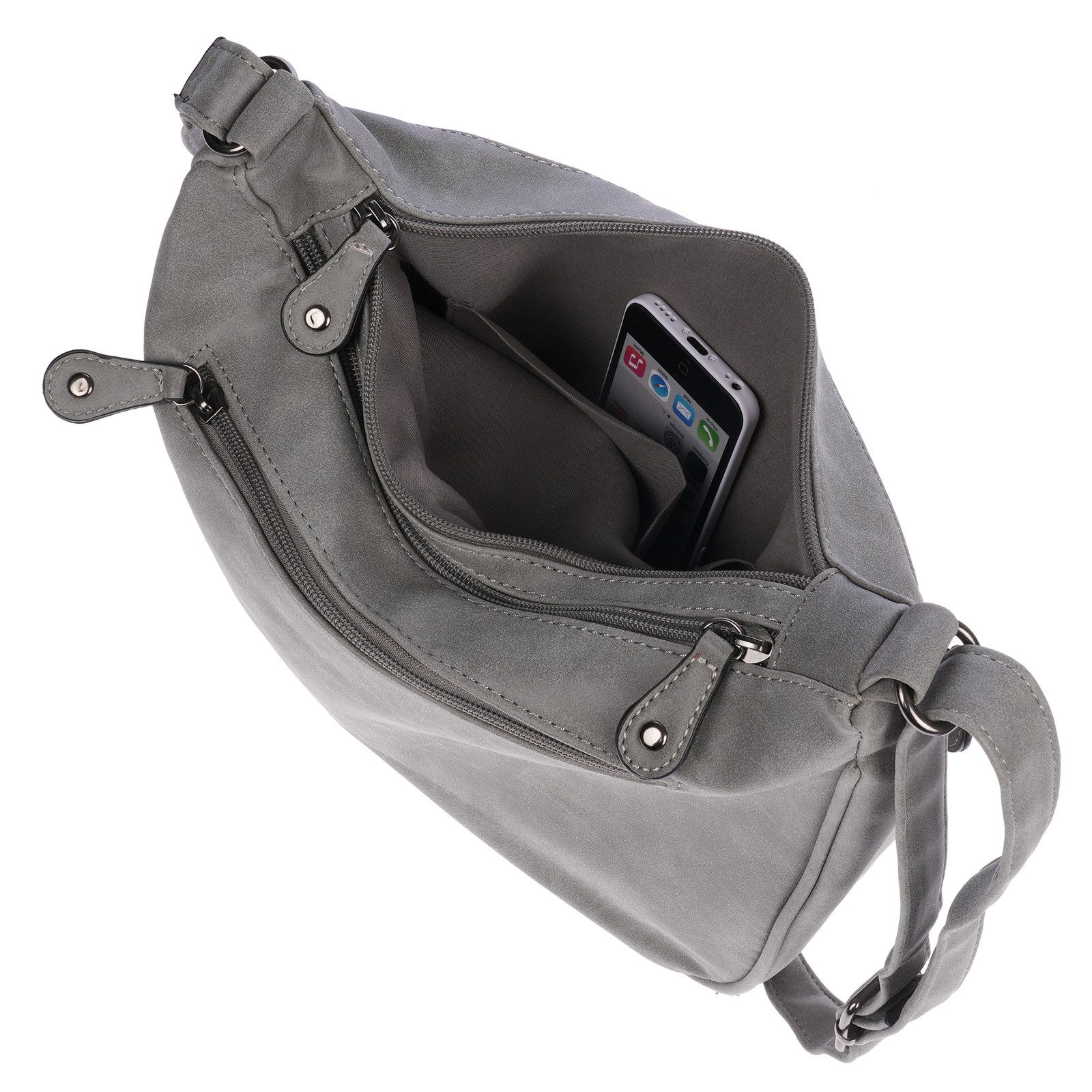 Christian Wippermann Umhängetasche Damen Tasche Schultertasche Umhängetasche Crossover (einzeln), Bag Leder Optik Handtasche