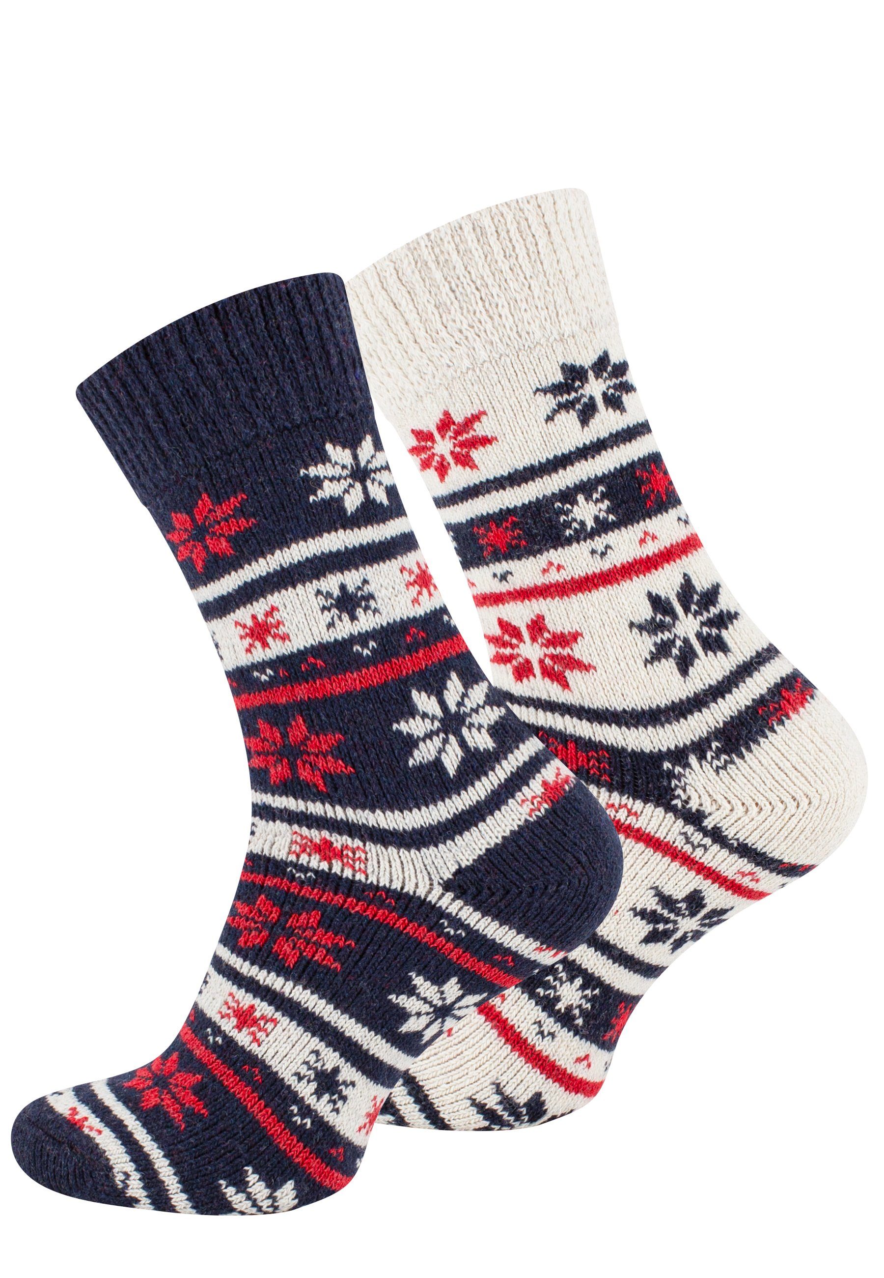 Socken Unisex Wintersocken mit Wolle