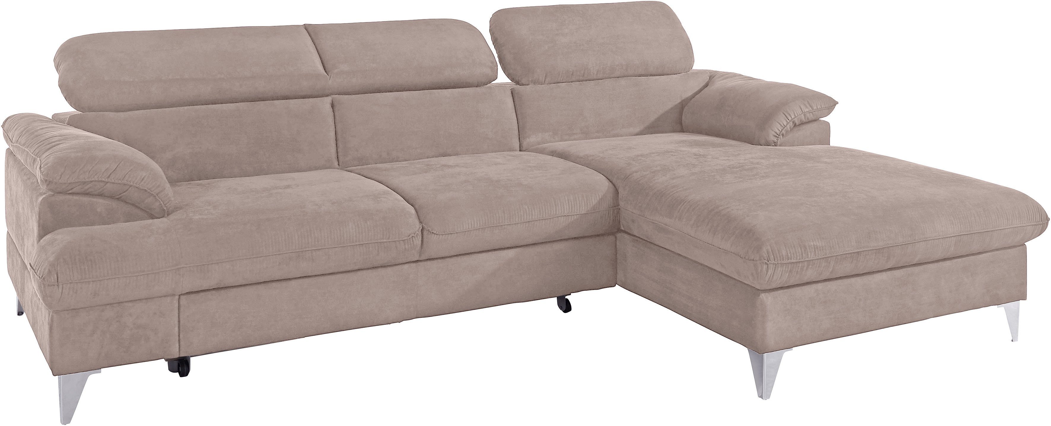 COTTA Ecksofa Caluso L-Form, mit Kopfteilverstellung, günstig online kaufen