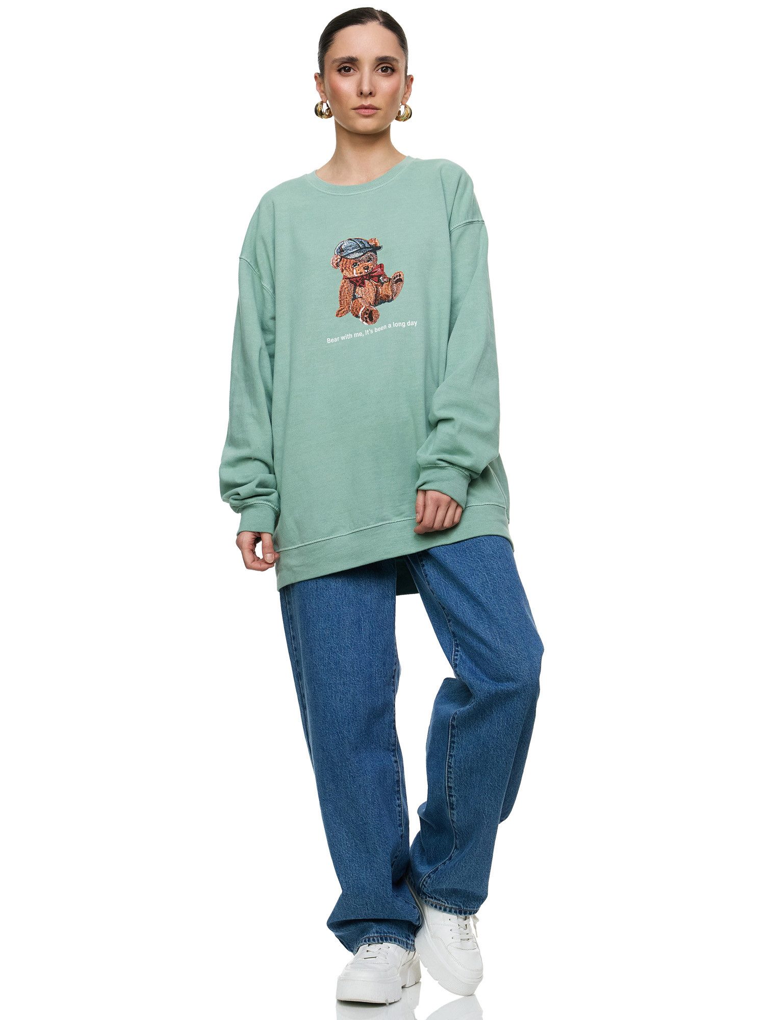 Worldclassca Sweatshirt Worldclassca Oversized Sweatshirt Teddybär günstig online kaufen
