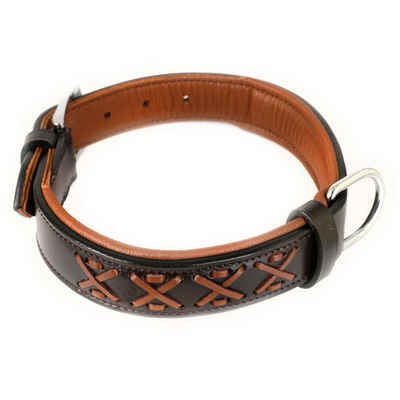 Monkimau Hunde-Halsband Hundehalsband aus Leder, Leder