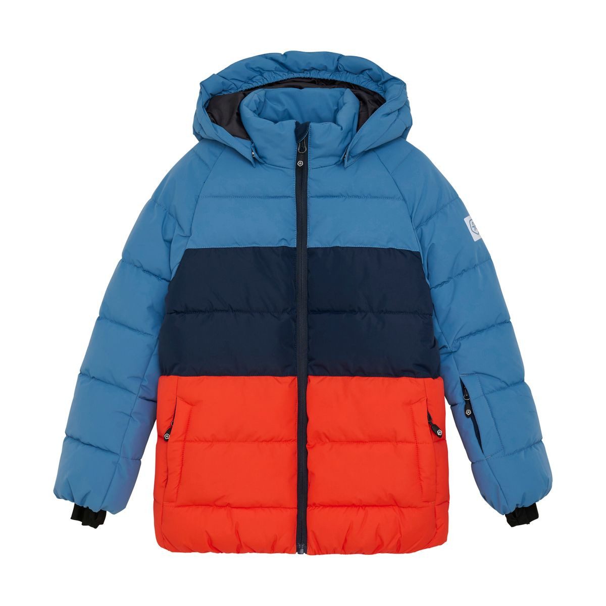 COLOR KIDS Skijacke Ski Jacket Quilt & Colorblock 742287 Warme, strapazierfähige Skijacke für Jungen, ideal für alle