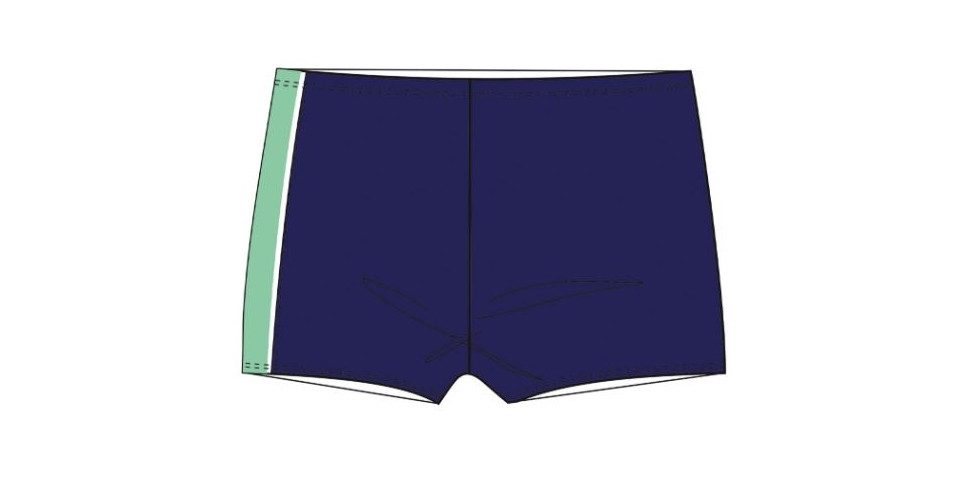 Fashy Boxer-Badehose Badehose Kinder Boxer marine/türkis