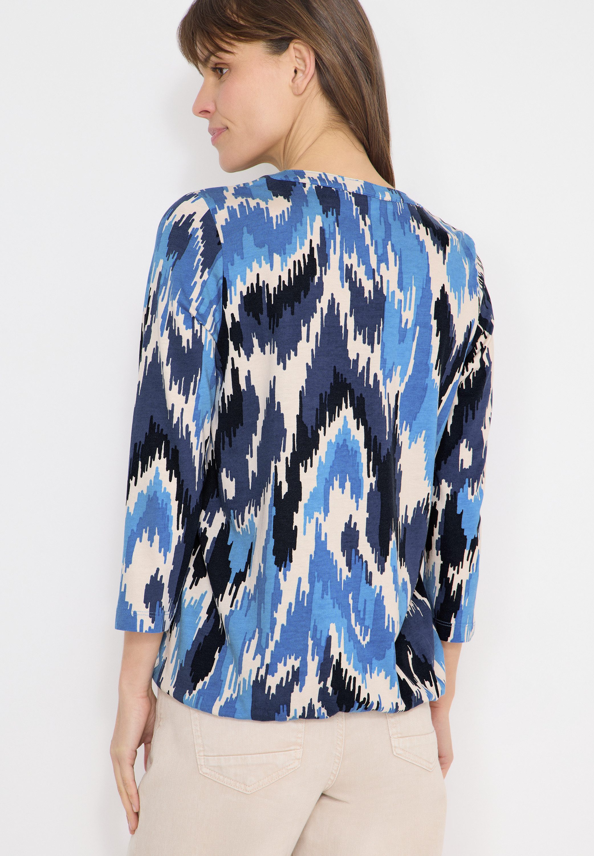 CECIL 3/4-Arm-Shirt mit grafischem Muster und im Tunika-Look günstig online kaufen
